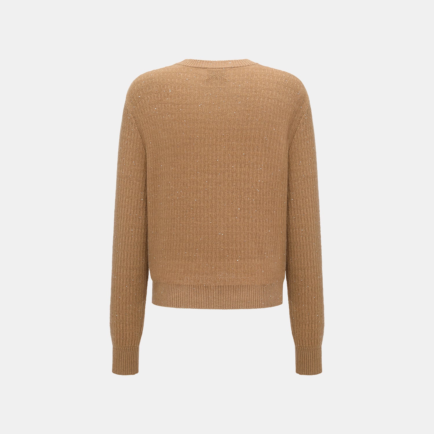 “Autumn Diary” 100% Cashmere極細絨柔星點針織上衣—Golden Acorn橡果暖陽