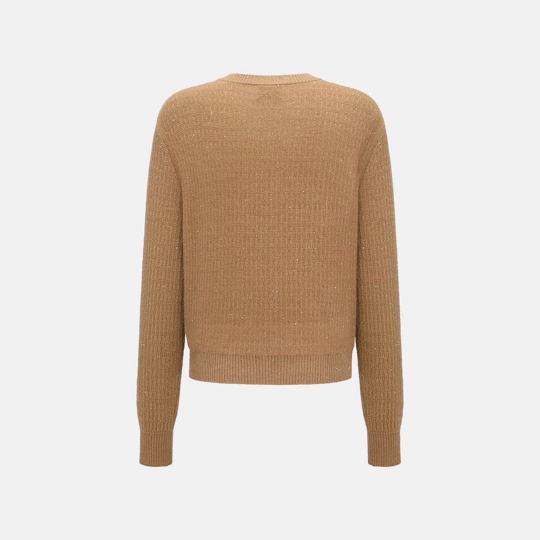 “Autumn Diary” 100% Cashmere極細絨柔星點針織上衣—Golden Acorn橡果暖陽