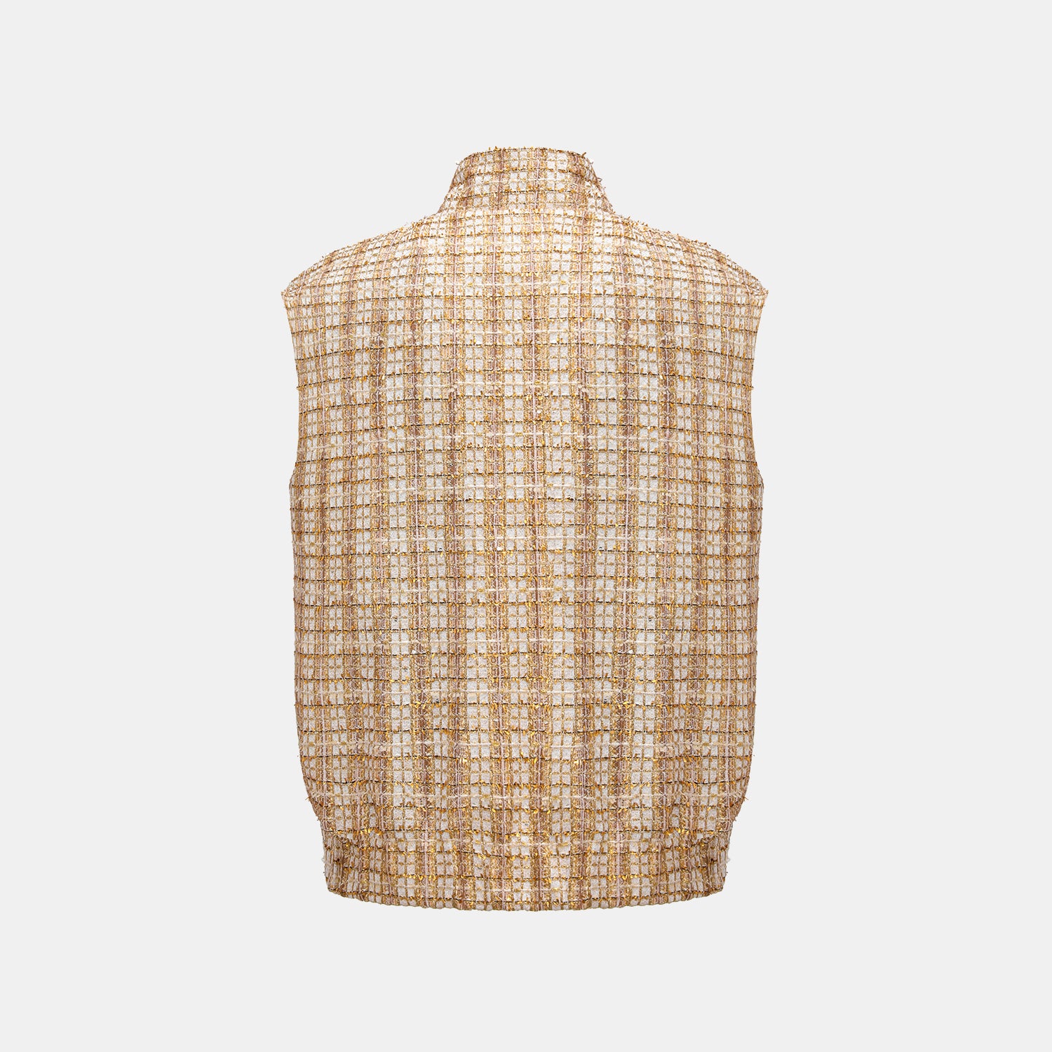 "Sloane Ave." 法國頂級縷金工藝蕾絲花呢Oversized背心—Versailles Chanson凡爾賽香頌