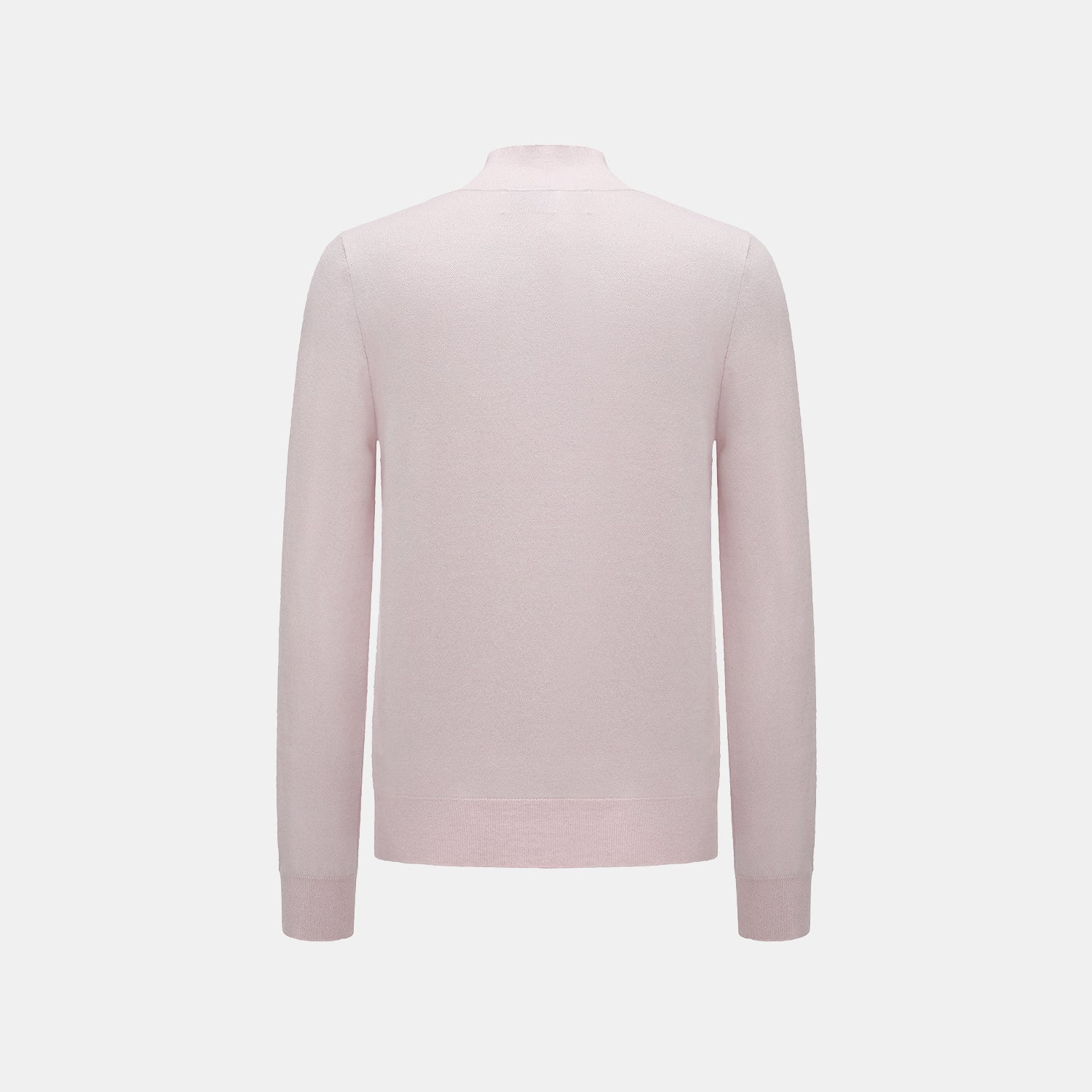 “Winter Diary"Cashmere極簡純色立領針織衫—Blush Breeze玫瑰胭粉