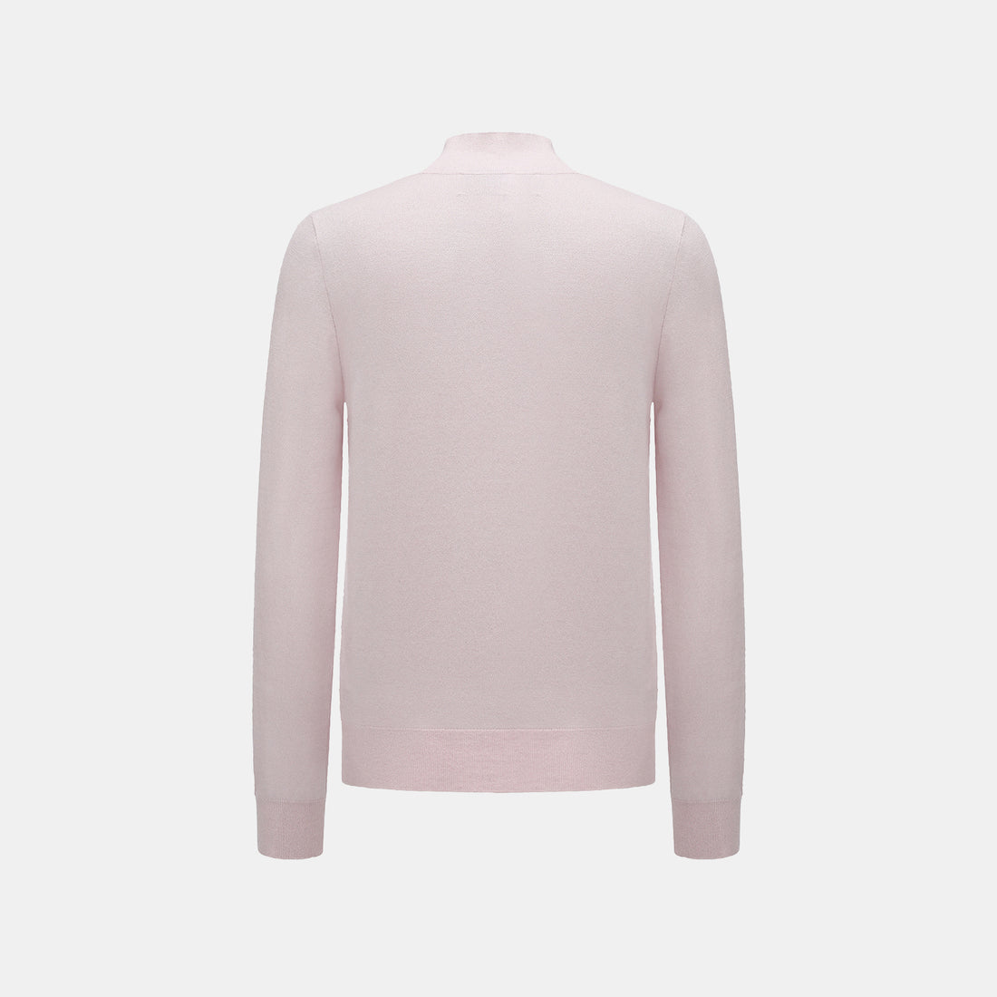 “Winter Diary"Cashmere極簡純色立領針織衫—Blush Breeze玫瑰胭粉