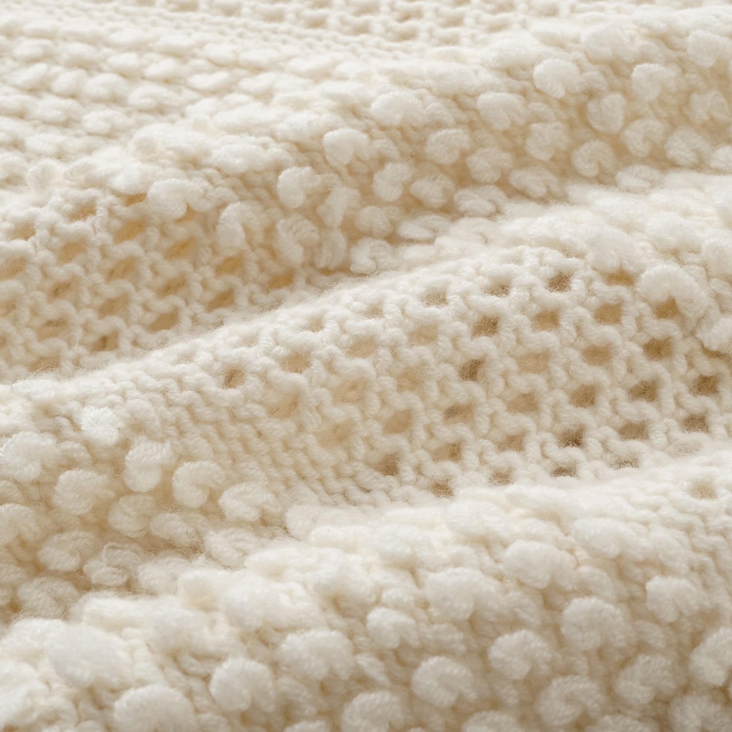 “Winter Diary” 100% Cashmere雲絨立體羽圈針織開衫—Cotton Haze棉野之曦