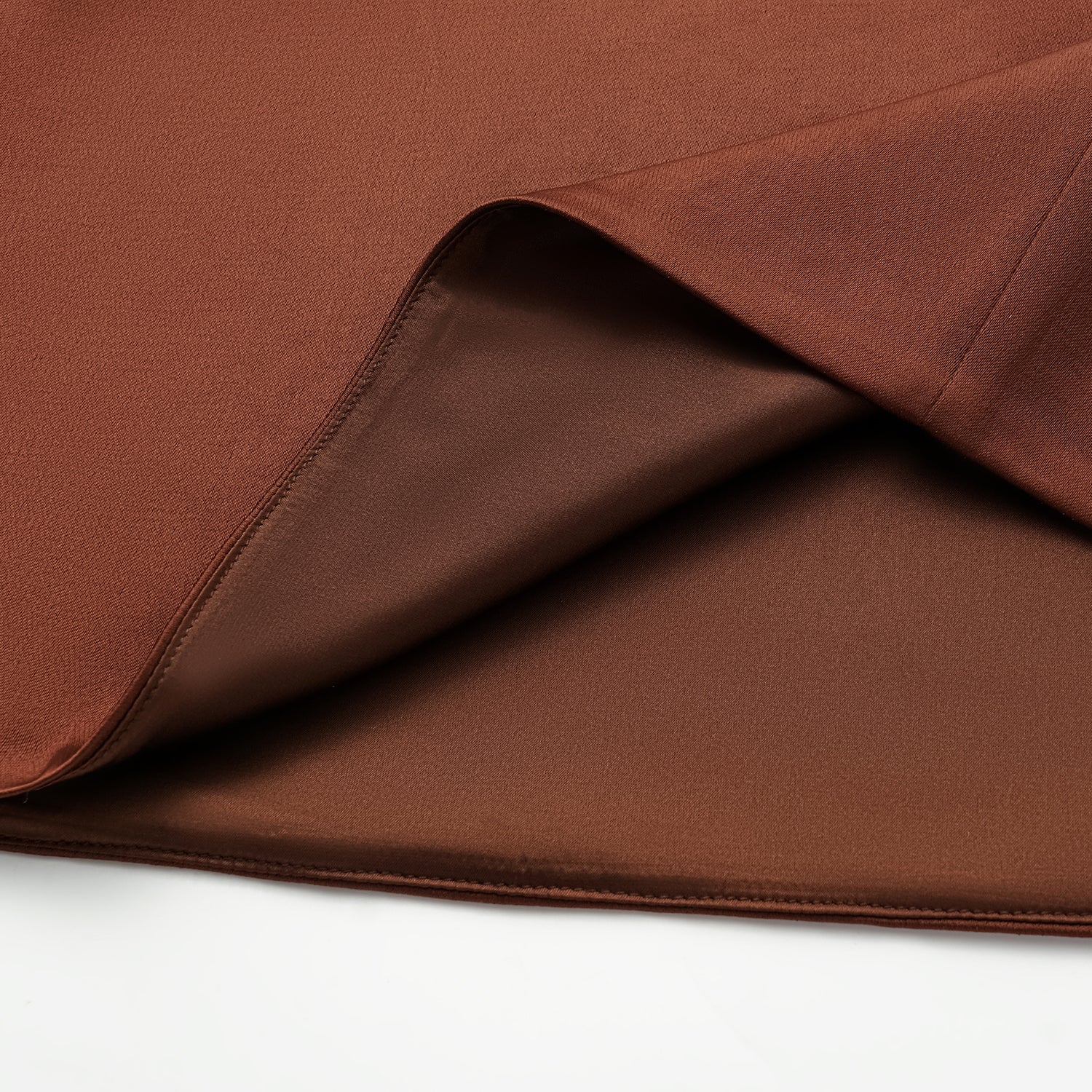 "Easy-go Chic" Heavy Acetate Smock—Honey Brown 