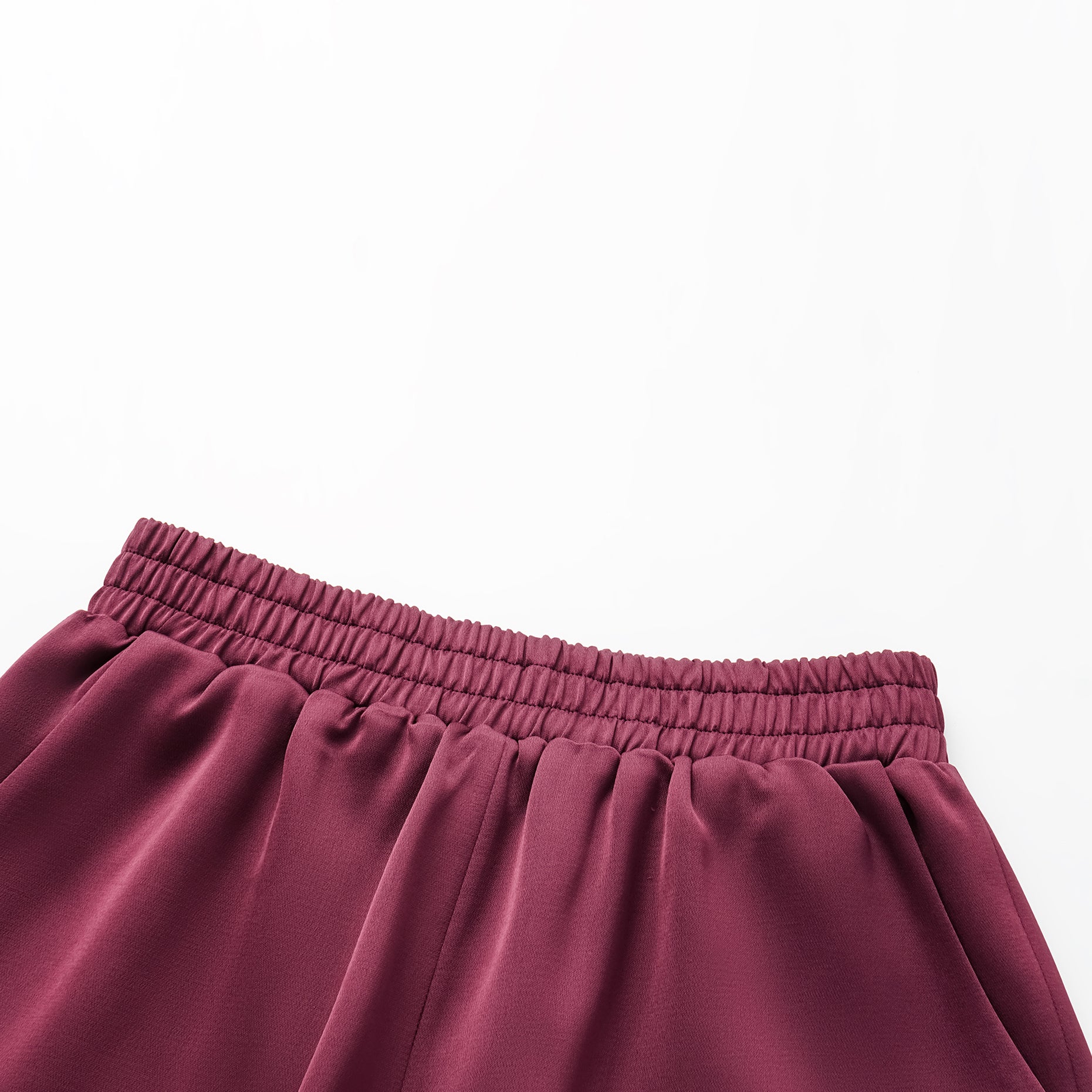 “Easy-go Chic” 重磅醋酸休閒短褲—絲絨紫