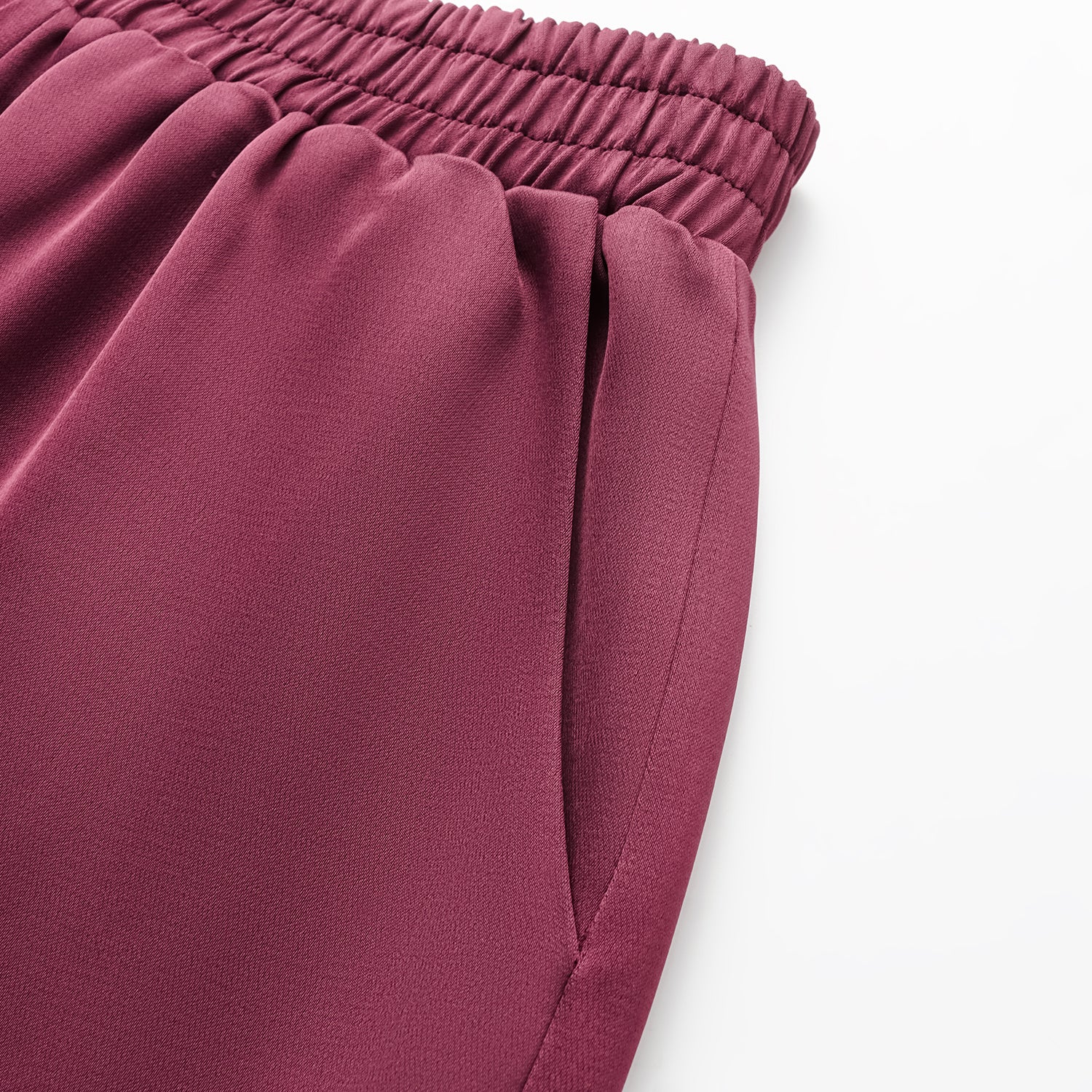 “Easy-go Chic” 重磅醋酸休閒短褲—絲絨紫