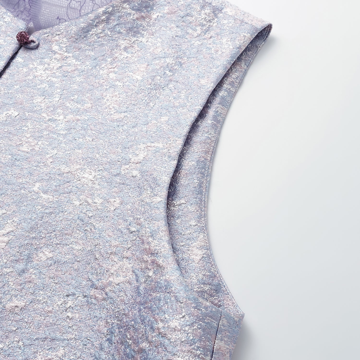 "Imperial Garden Teatime"  義大利立體提花輕國風馬甲背心—荷塘月色