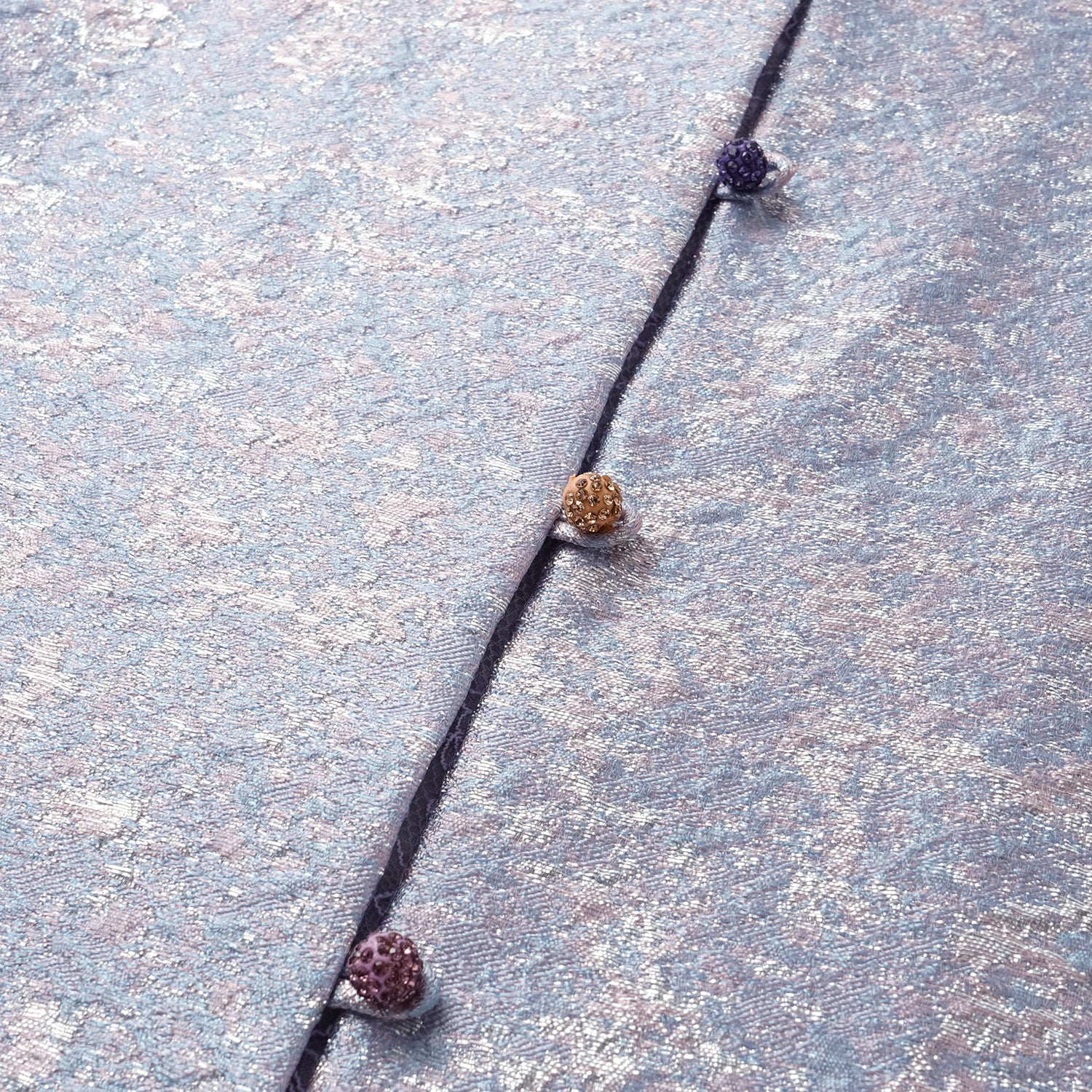 "Imperial Garden Teatime"  義大利立體提花輕國風馬甲背心—荷塘月色