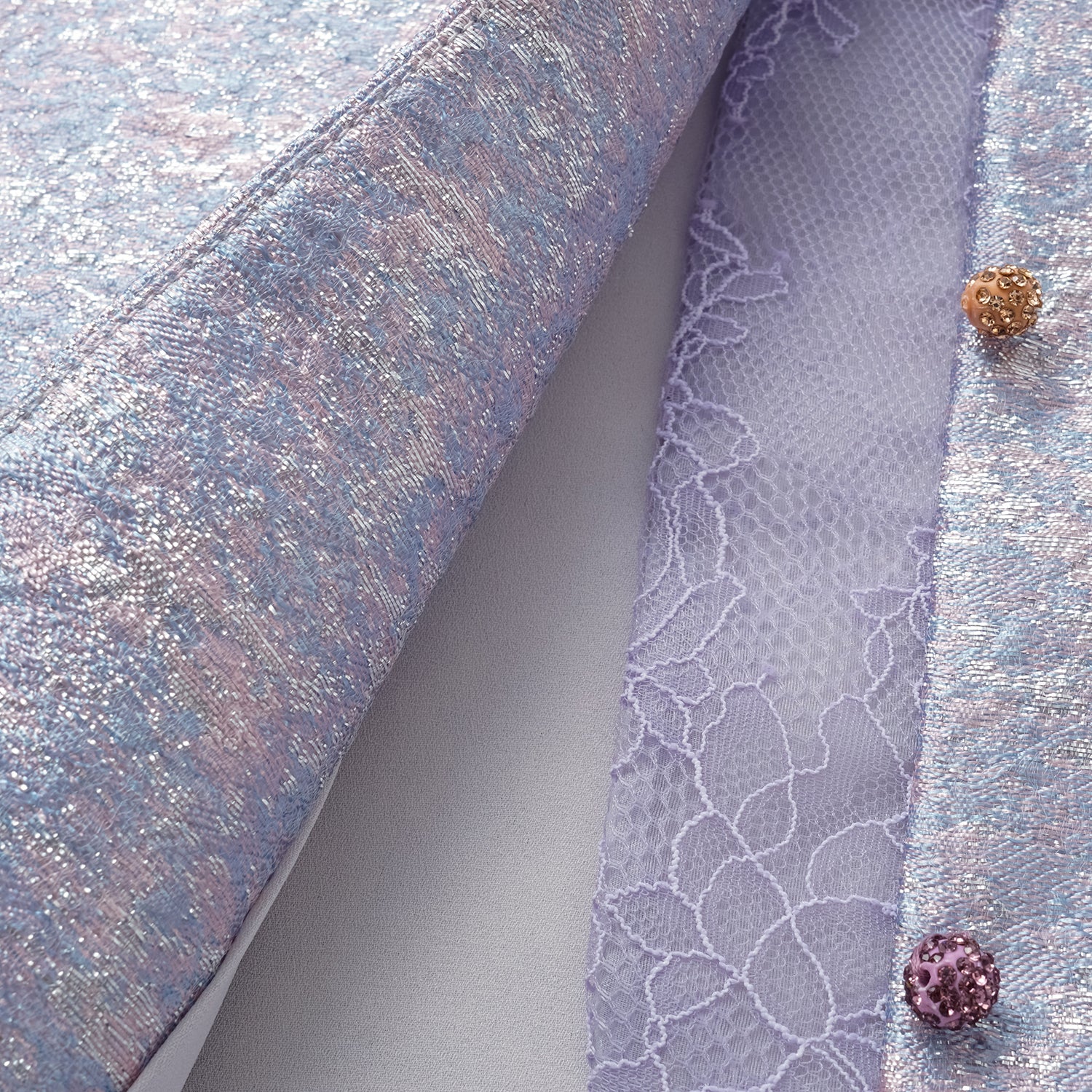 "Imperial Garden Teatime"  義大利立體提花輕國風馬甲背心—荷塘月色