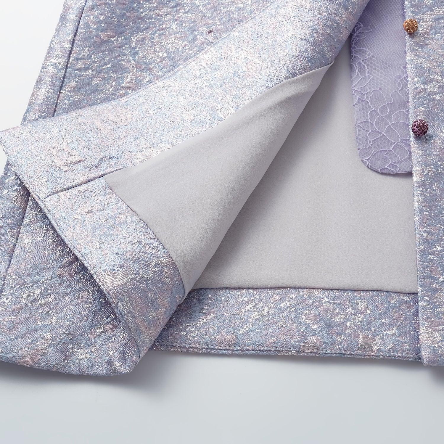 "Imperial Garden Teatime"  義大利立體提花輕國風馬甲背心—荷塘月色