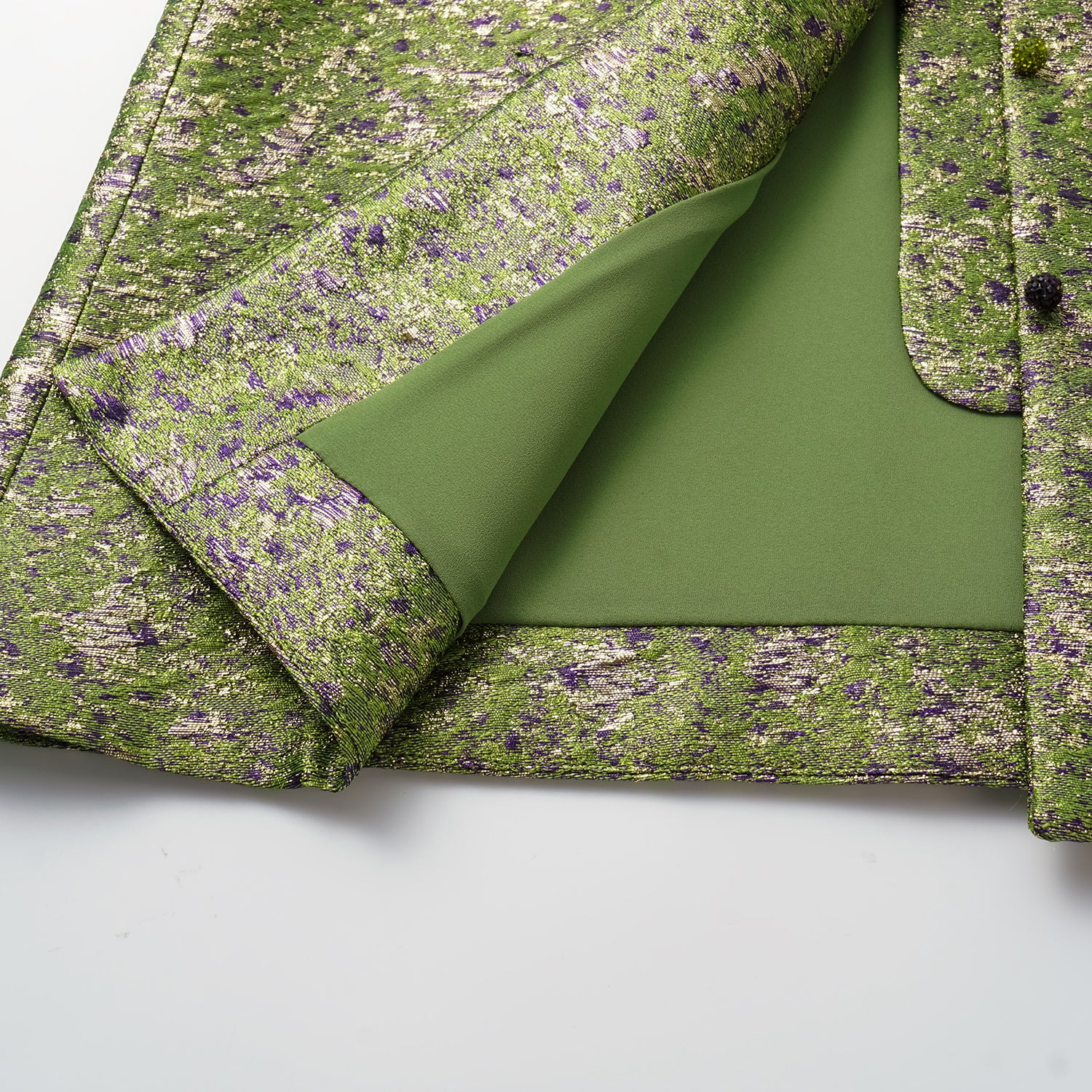 "Imperial Garden Teatime"  義大利立體提花輕國風馬甲背心—珠點翠墨