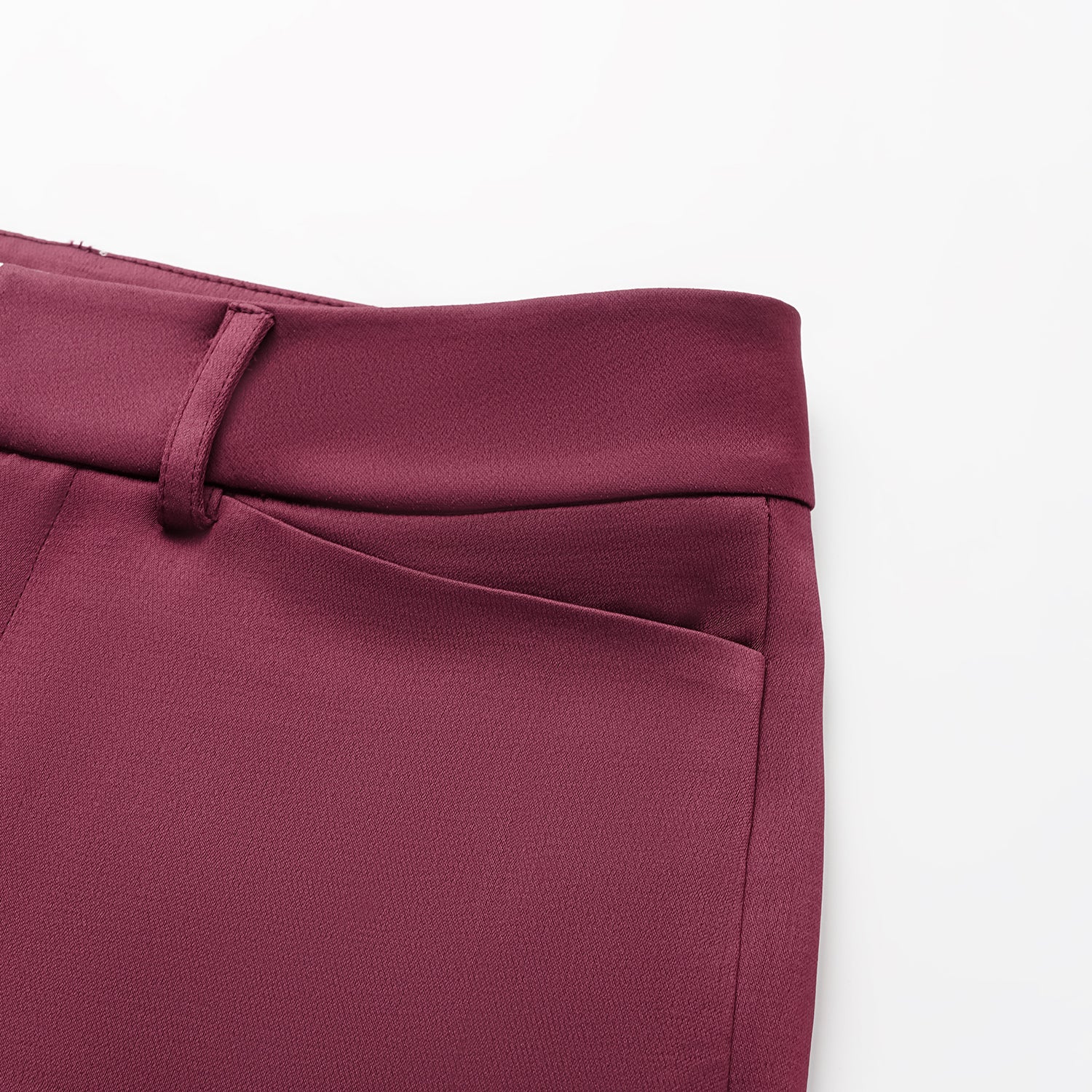 “Easy-go Chic” 重磅醋酸九分褲—絲絨紫