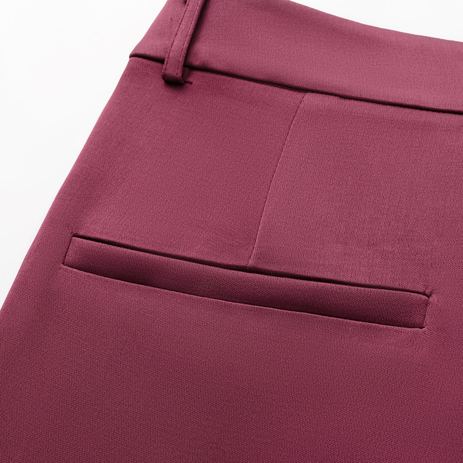 “Easy-go Chic” 重磅醋酸九分褲—絲絨紫