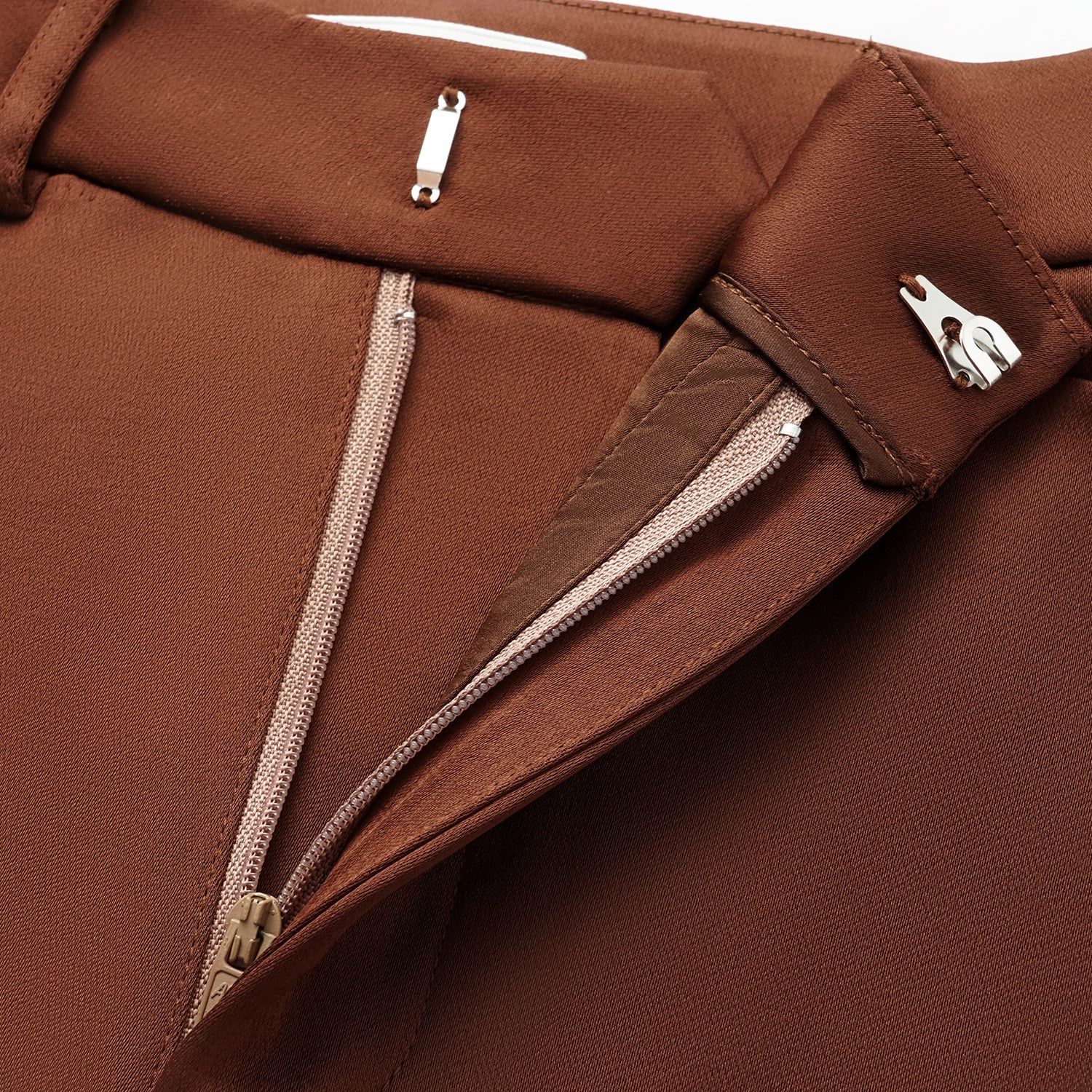 “Easy-go Chic” 重磅醋酸九分褲—蜜糖棕