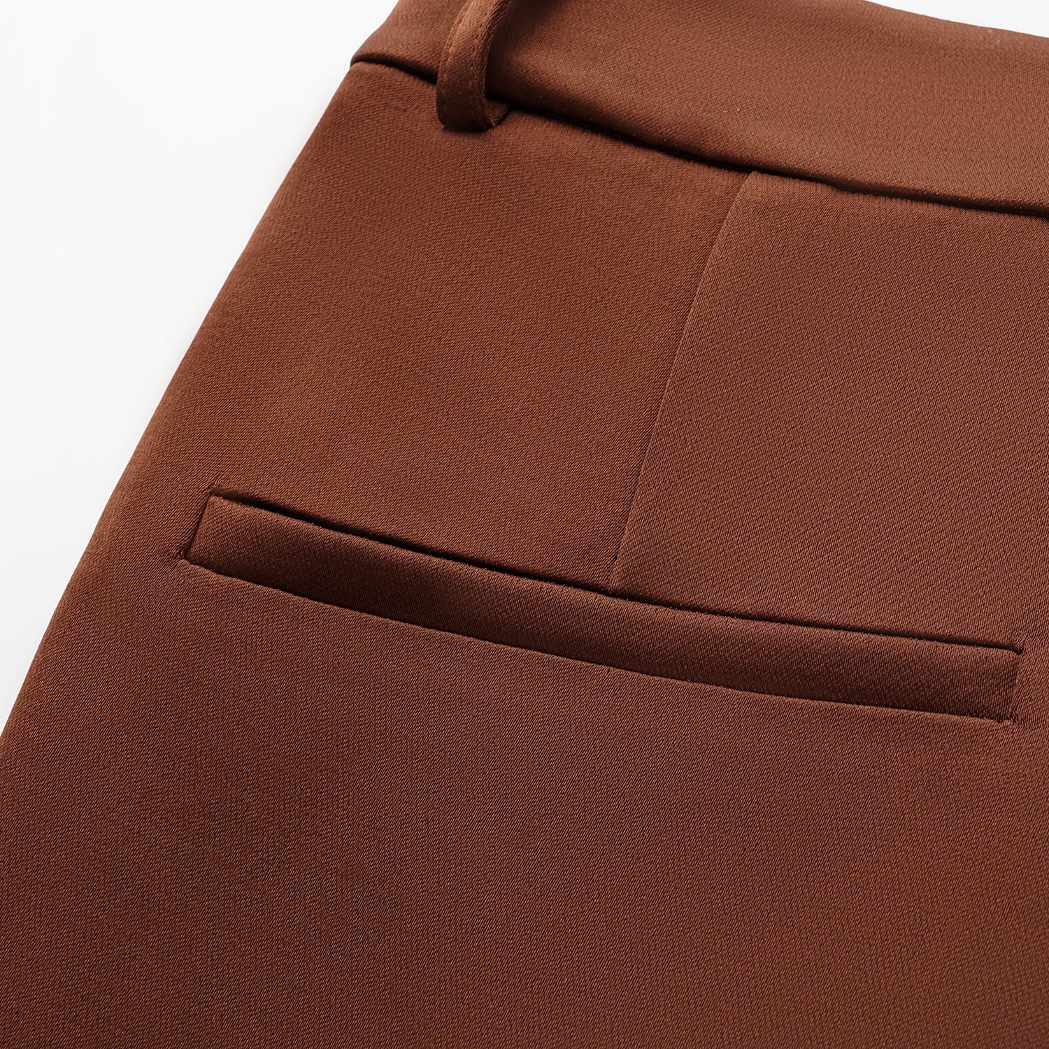 “Easy-go Chic” 重磅醋酸九分褲—蜜糖棕