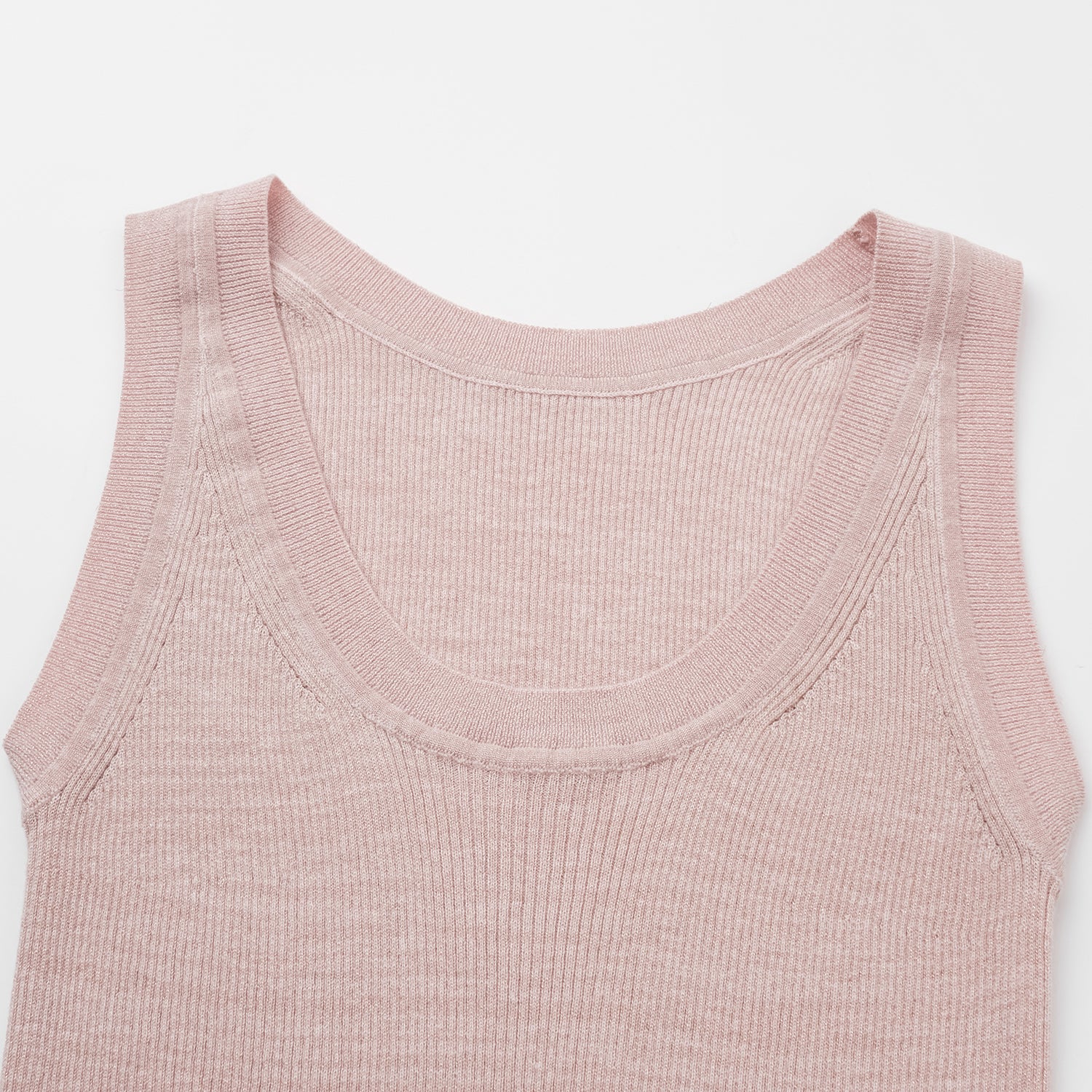 "Summer Diary" 涼感三醋酸喀什米爾針織背心—Blush