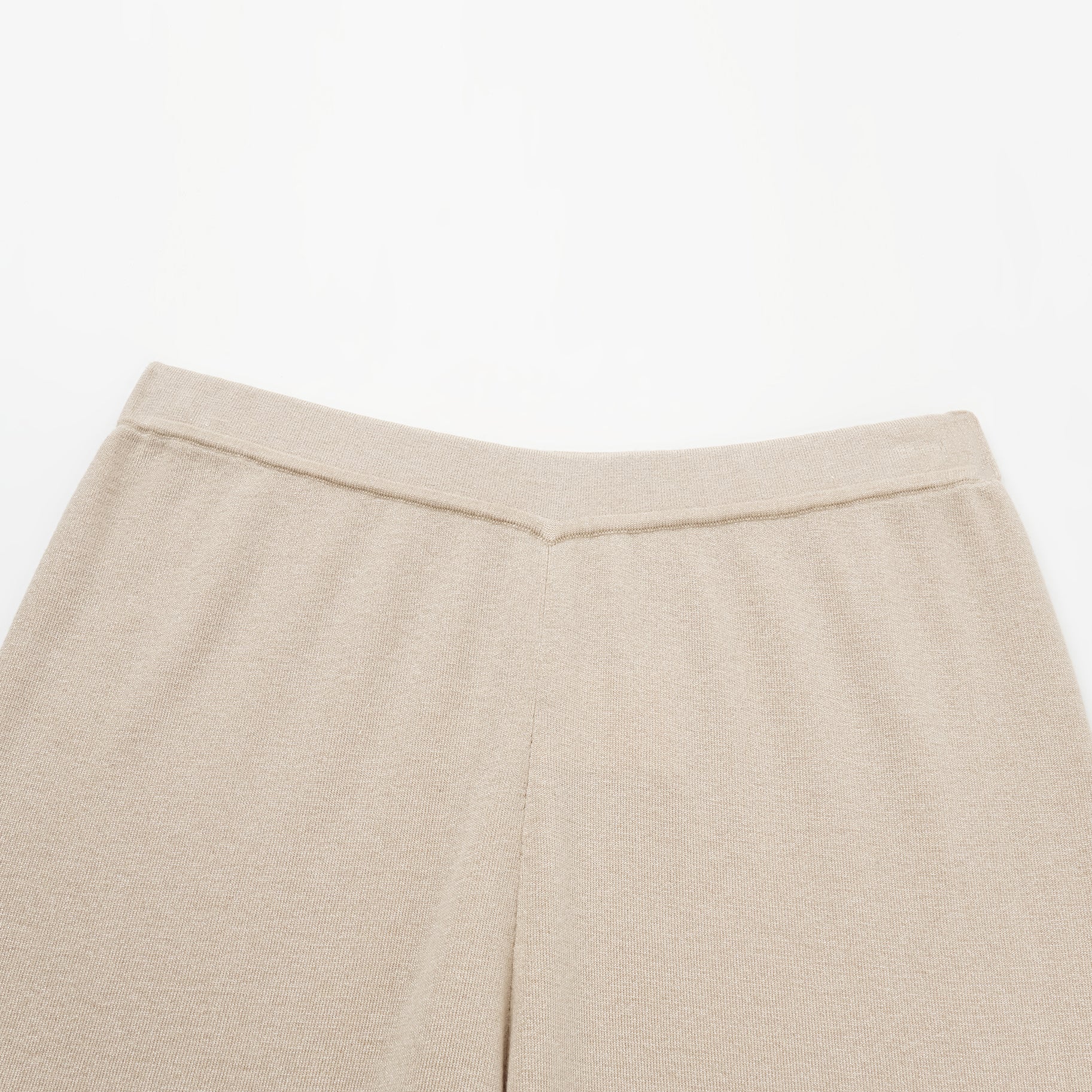 "Summer Diary" 涼感三醋酸喀什米爾針織長褲—Beige