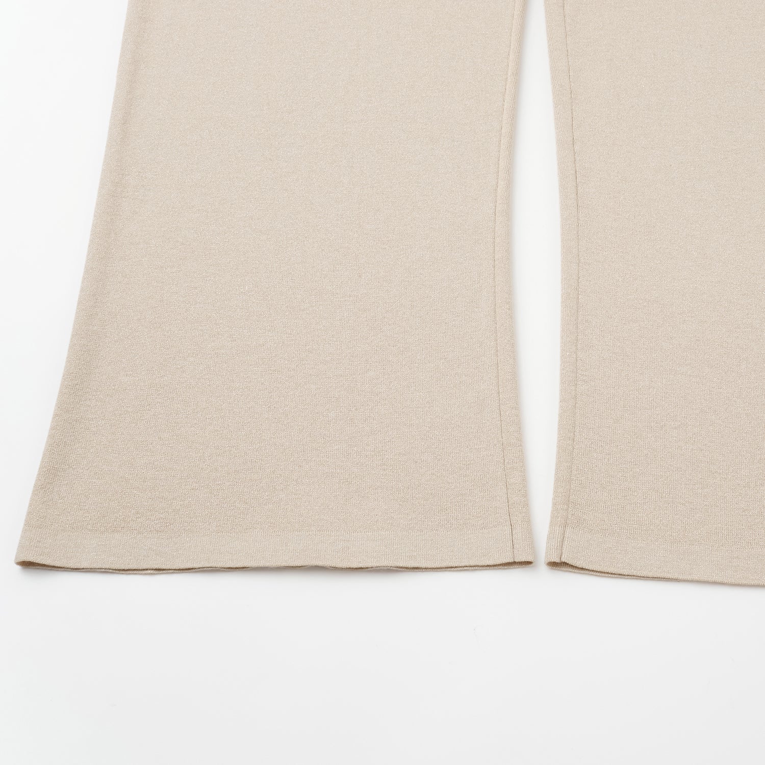 "Summer Diary" 涼感三醋酸喀什米爾針織長褲—Beige