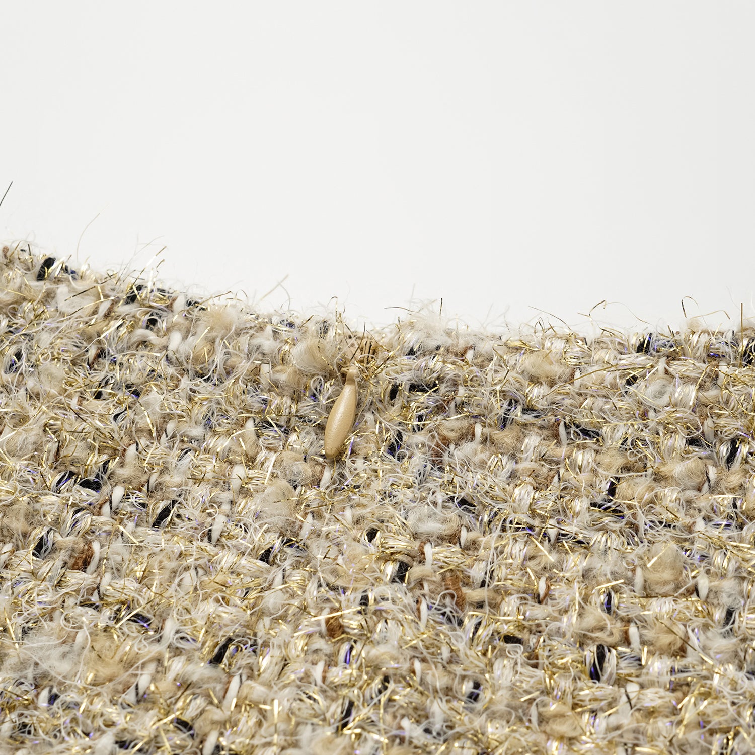 "Winter Versailles" Tweed Skirt - Purple/Gold 