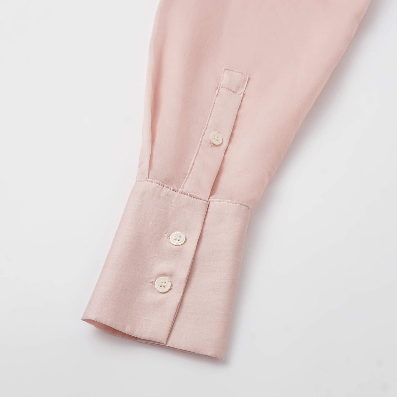 “知性時刻” 天絲緞面雪紡Oversized襯衫—薔薇粉