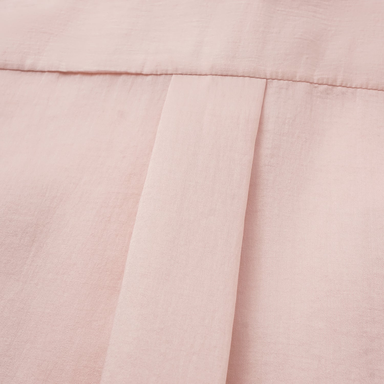 “知性時刻” 天絲緞面雪紡Oversized襯衫—薔薇粉