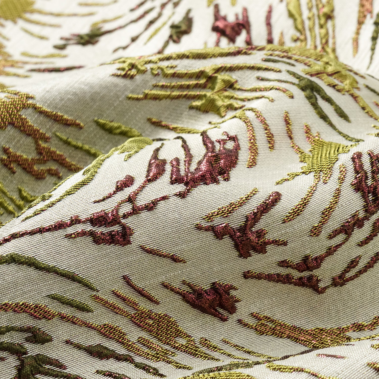 "Imperial Garden Teatime" 義大利提花輕國風拼接背心—春風綠旅