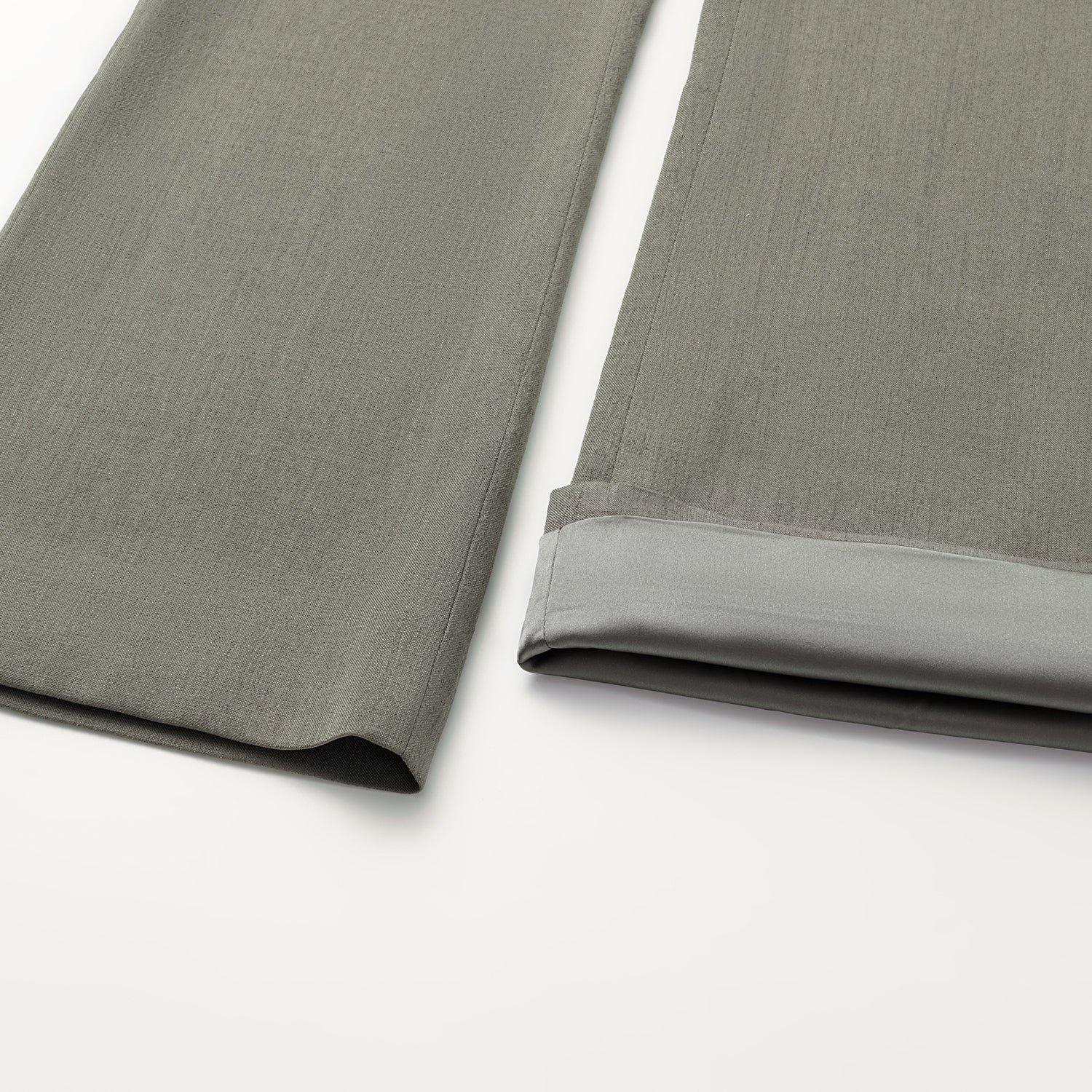 “Autumn Diary ” 韓國超彈力垂墜肌理面料腰封九分褲—灰色