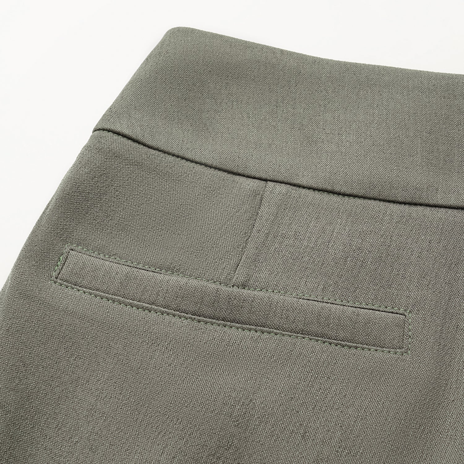 “Autumn Diary ” 韓國超彈力垂墜肌理面料腰封九分褲—灰色