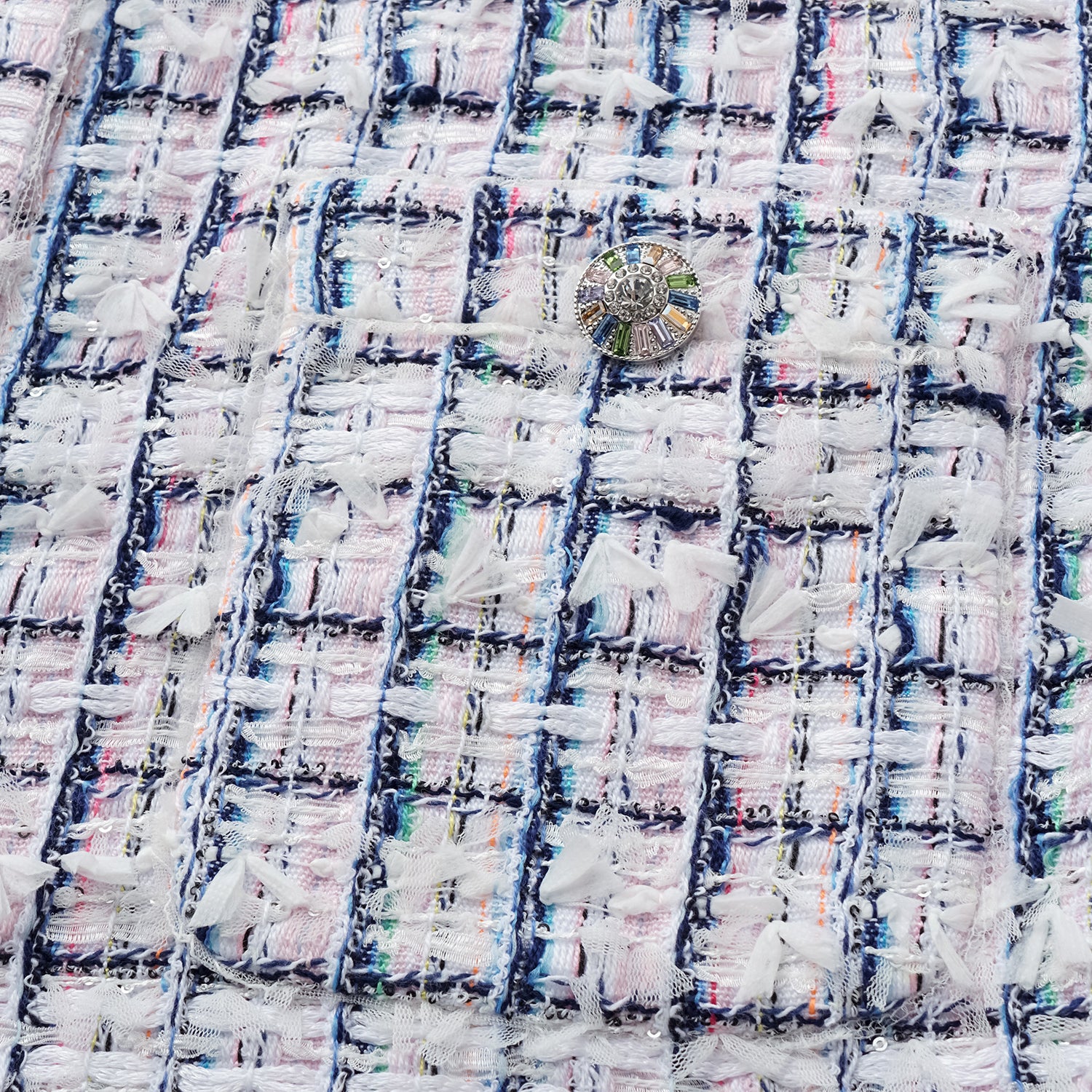 “Weekend at Monaco” 法國輕薄花呢Oversized馬甲背心—Rosewood Path藍岸薔薇