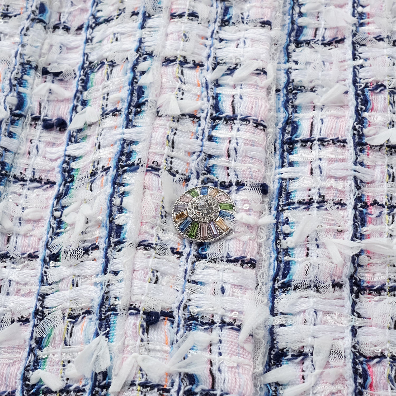 “Weekend at Monaco” 法國輕薄花呢Oversized馬甲背心—Rosewood Path藍岸薔薇