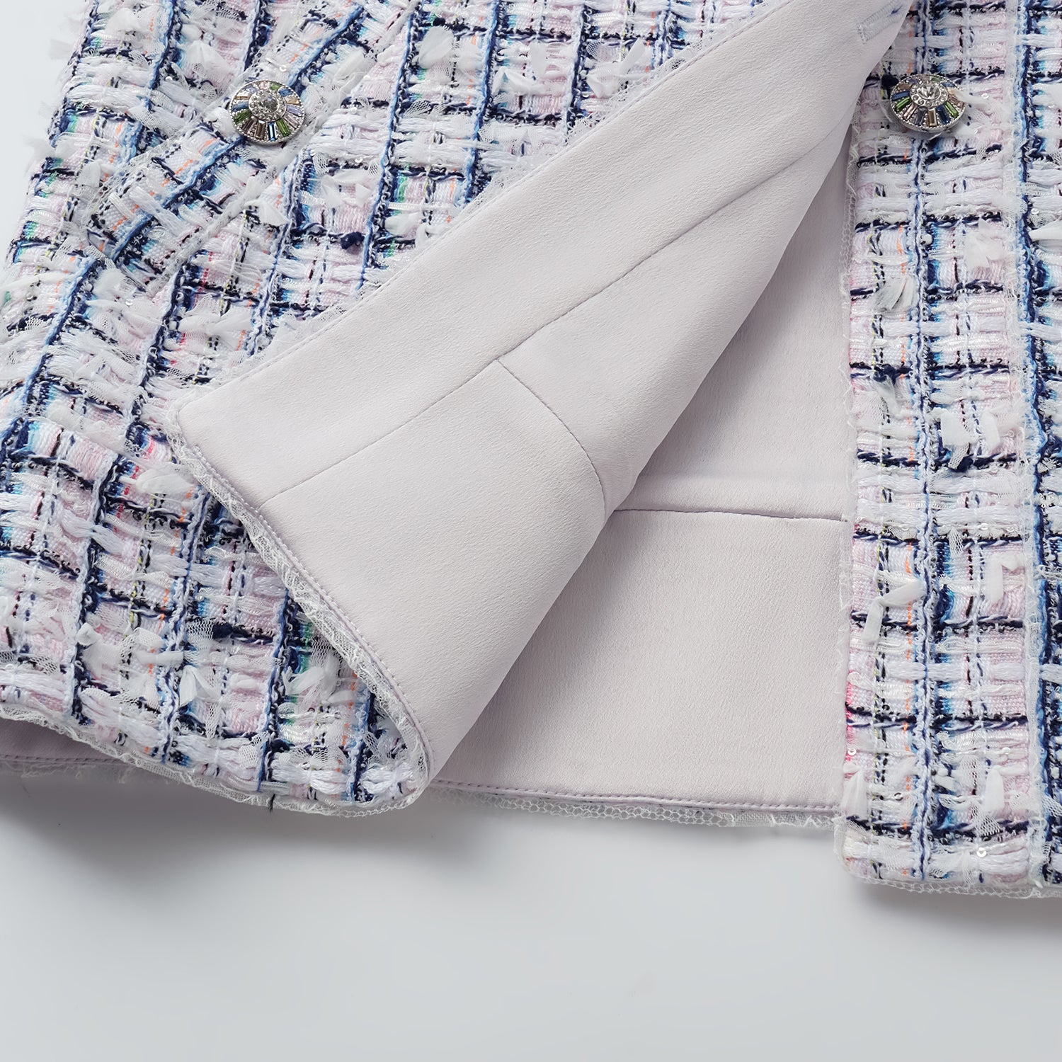 “Weekend at Monaco” 法國輕薄花呢Oversized馬甲背心—Rosewood Path藍岸薔薇