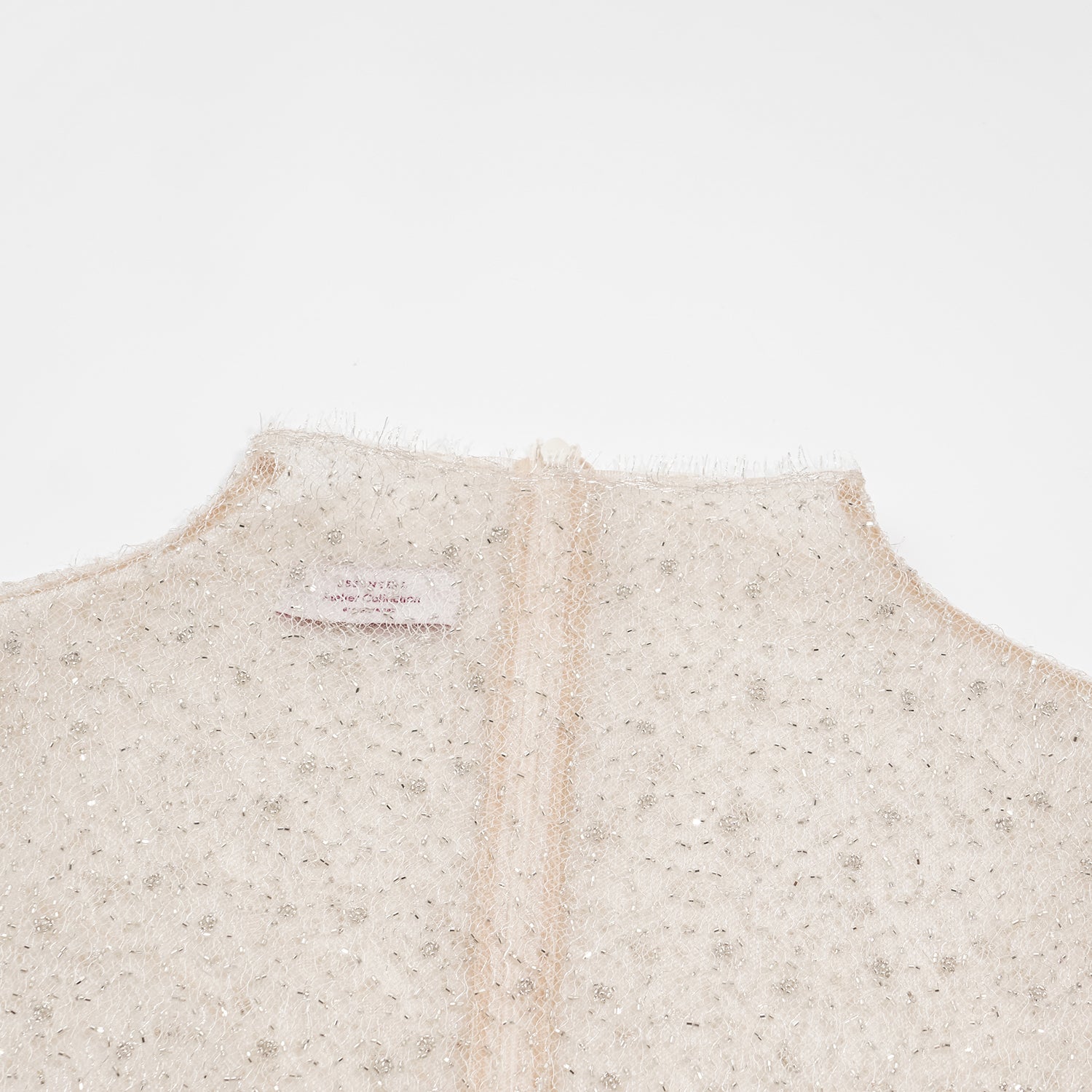 "Quiet Mastery." 法國頂級奢華手工瑩珠繡藝蕾絲上衣—Lunar Anthology月光詩集