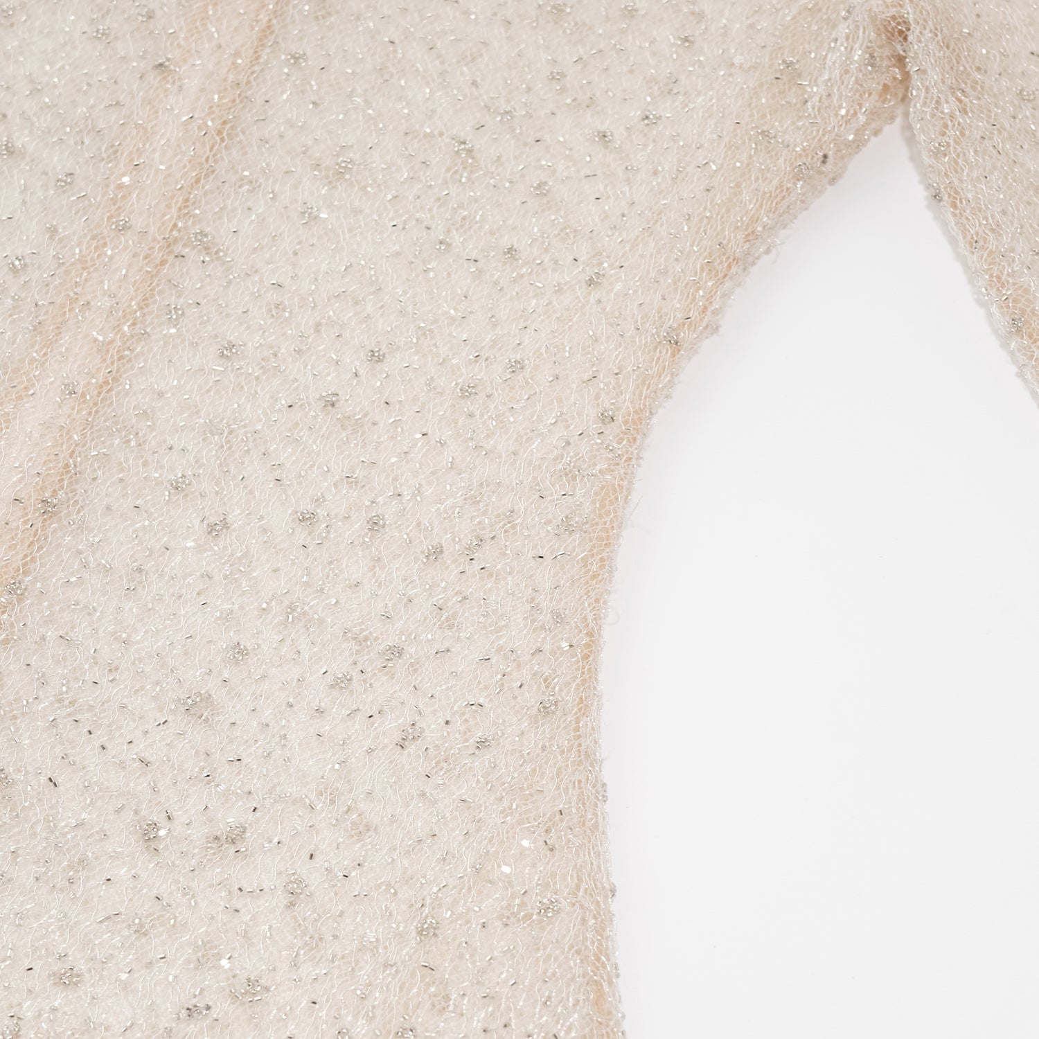 "Quiet Mastery." 法國頂級奢華手工瑩珠繡藝蕾絲上衣—Lunar Anthology月光詩集