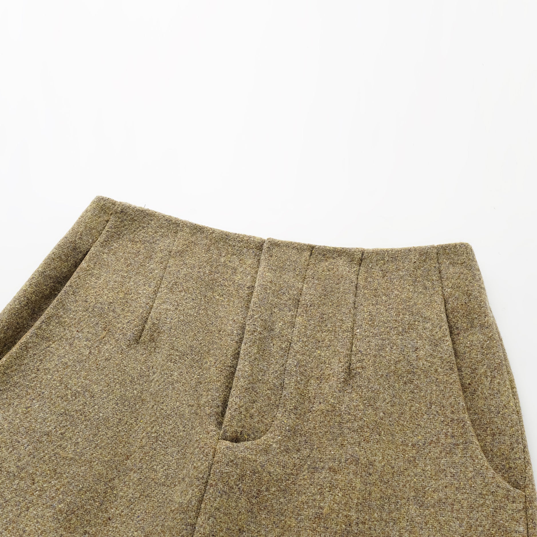 "Westminster Weekdays" 澳洲羊毛毛料鉛筆裙—開心果綠