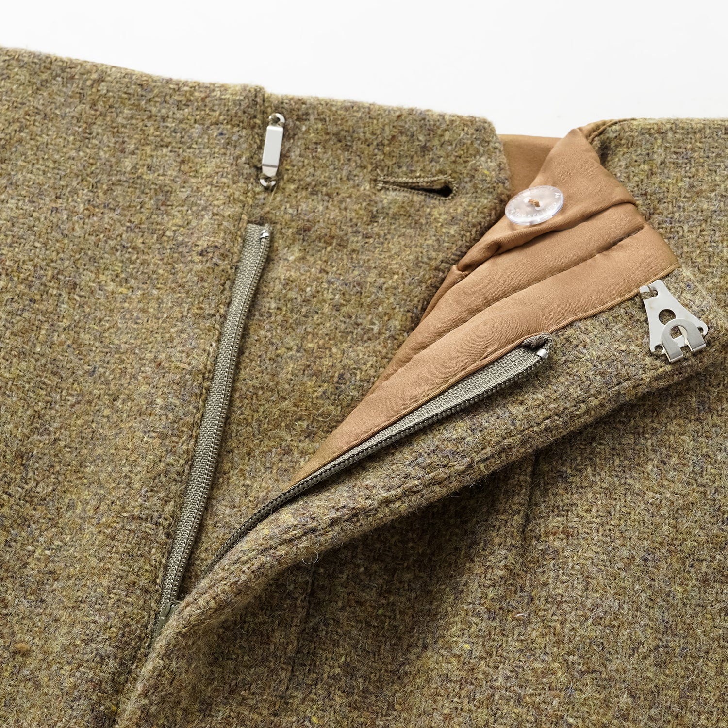 "Westminster Weekdays" 澳洲羊毛毛料鉛筆裙—開心果綠