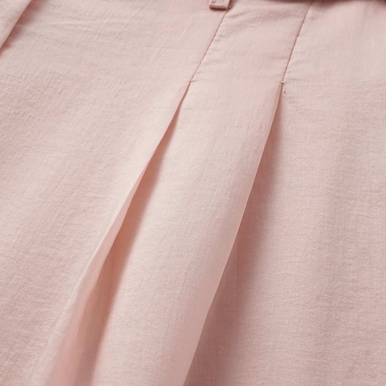 “知性時刻” 天絲緞面雪紡短褲—薔薇粉