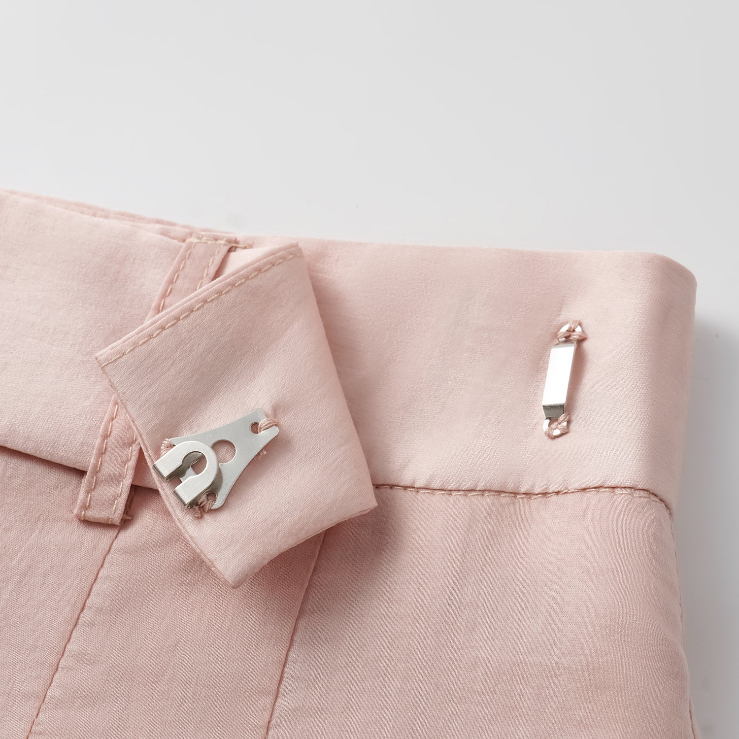 “知性時刻” 天絲緞面雪紡短褲—薔薇粉