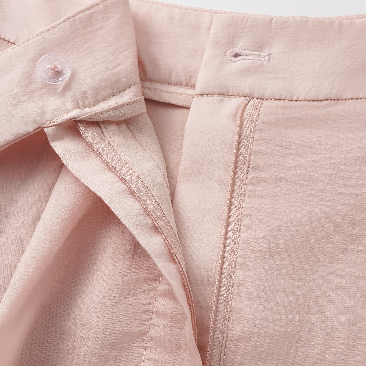 “知性時刻” 天絲緞面雪紡短褲—薔薇粉