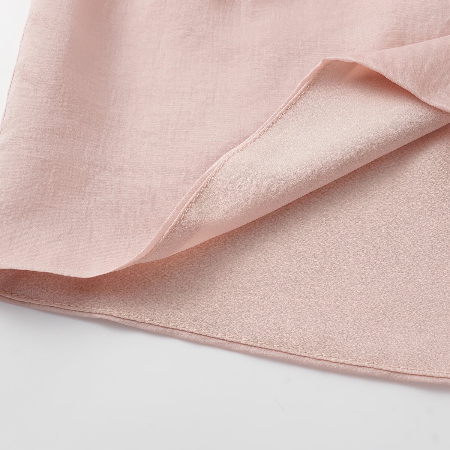 “知性時刻” 天絲緞面雪紡短褲—薔薇粉