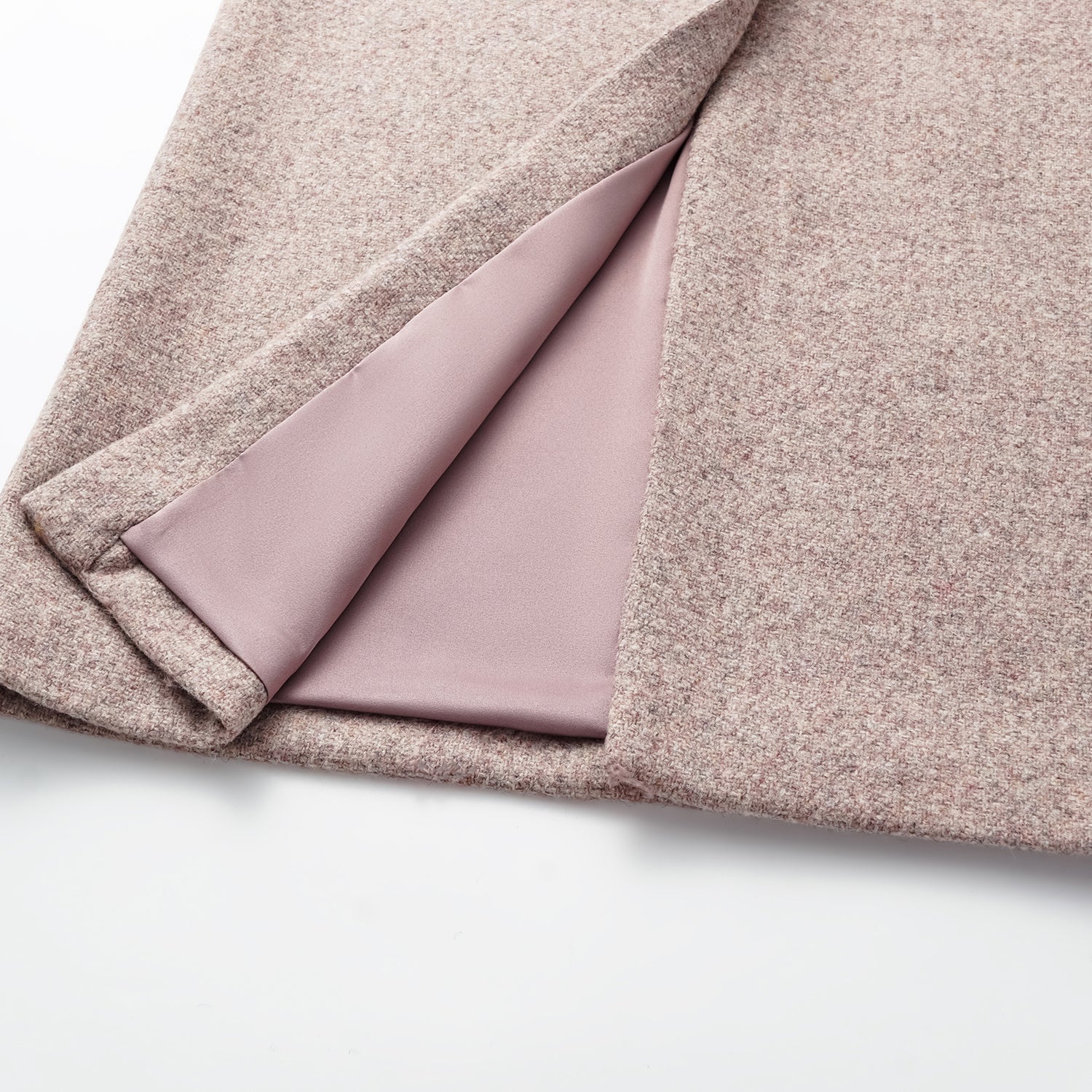 "Westminster Weekdays" 澳洲羊毛毛料鉛筆裙—粉紫