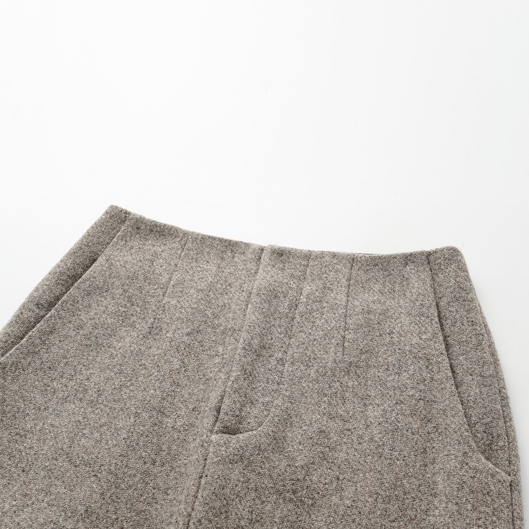 "Westminster Weekdays" 澳洲羊毛毛料鉛筆裙—灰