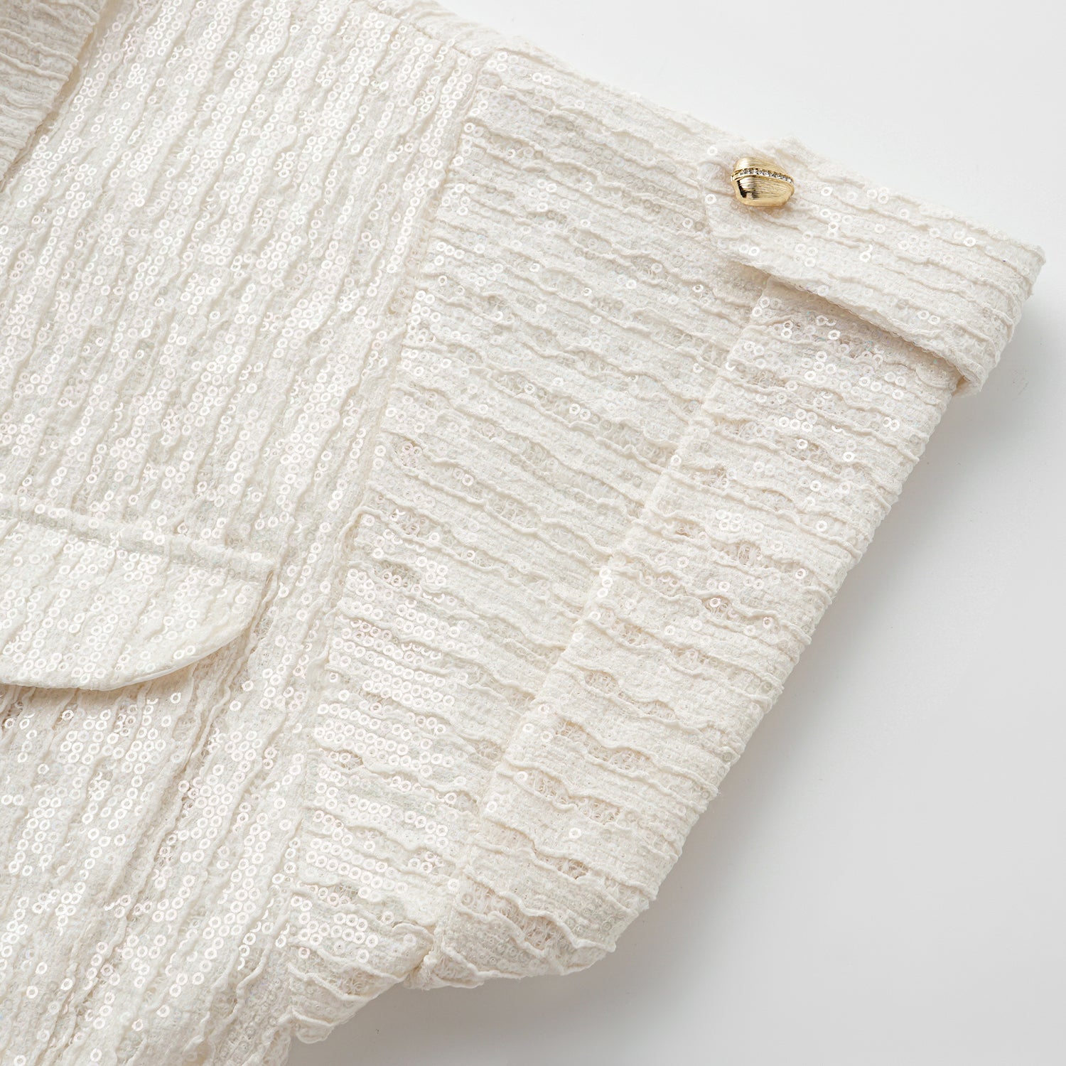 "Weekend at Monaco." 鏤花工藝亮片蕾絲連身褲—Moonlit Luster 盧卡月光