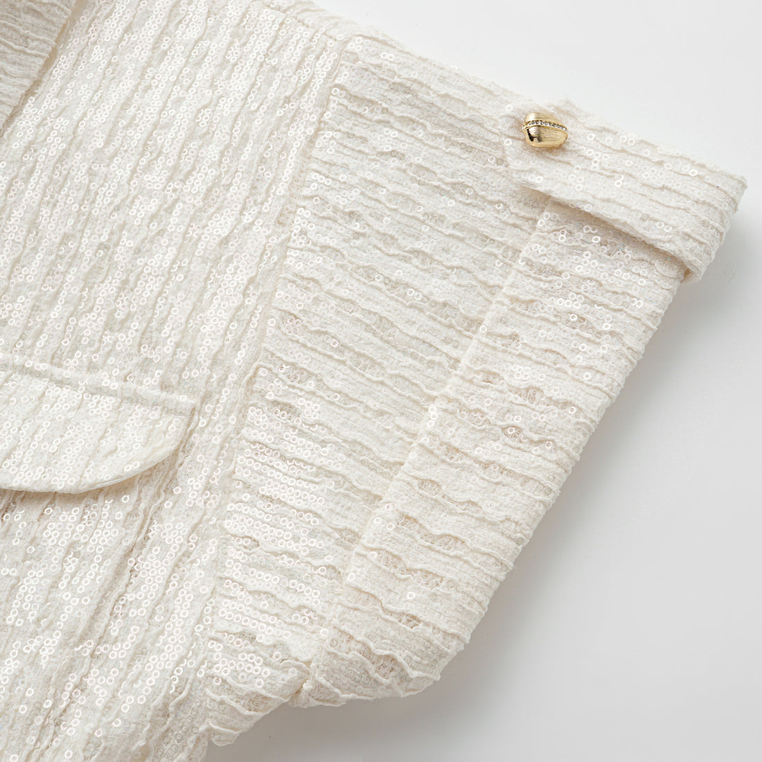 "Weekend at Monaco." 鏤花工藝亮片蕾絲連身褲—Moonlit Luster 盧卡月光