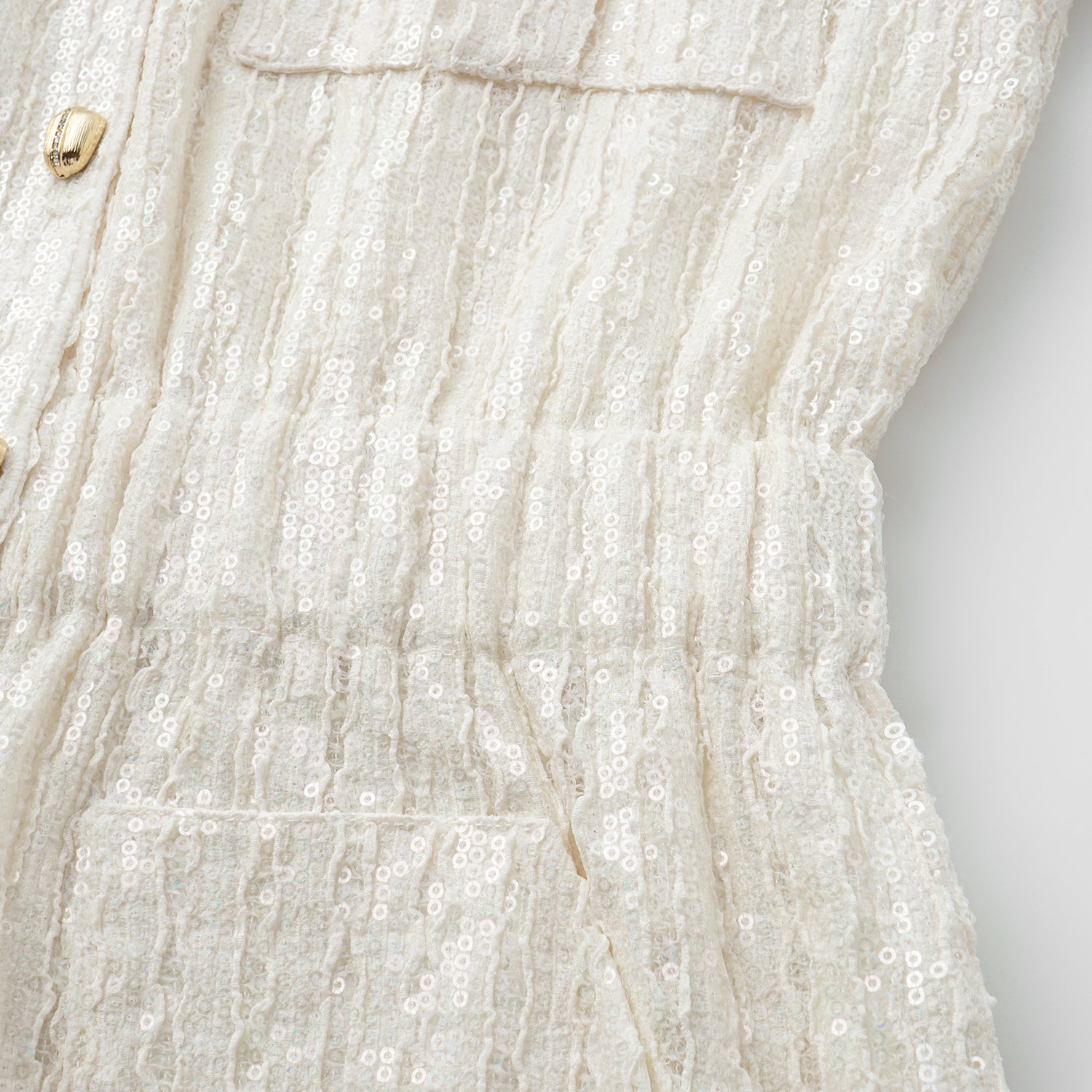 "Weekend at Monaco." 鏤花工藝亮片蕾絲連身褲—Moonlit Luster 盧卡月光