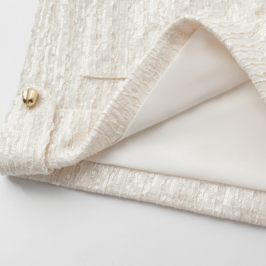 "Weekend at Monaco." 鏤花工藝亮片蕾絲連身褲—Moonlit Luster 盧卡月光