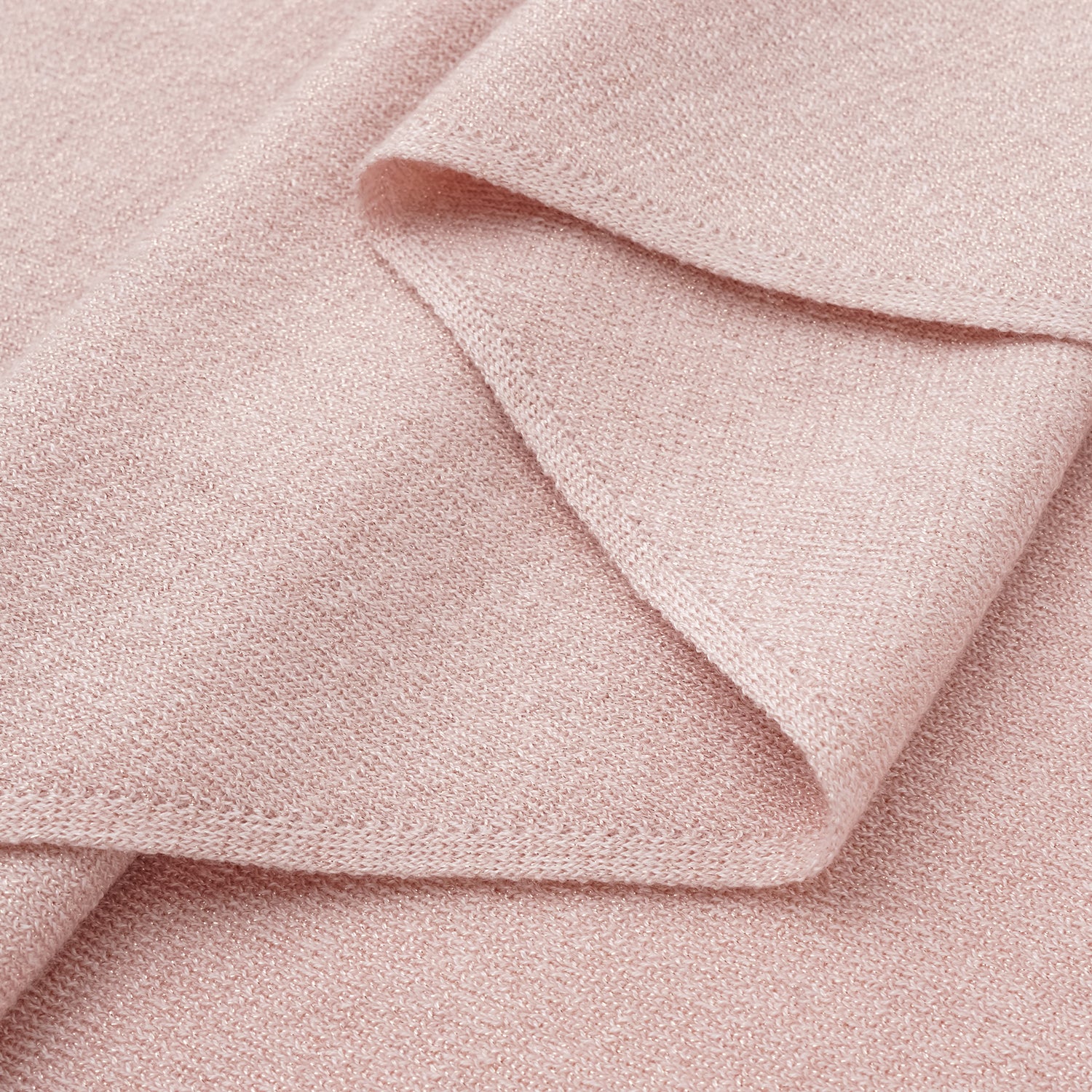 "Summer Diary" 涼感三醋酸喀什米爾針織披肩—Blush