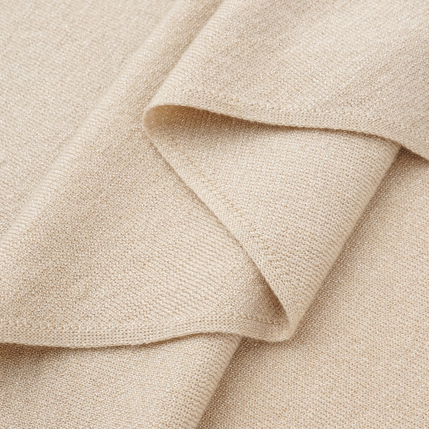 "Summer Diary" 涼感三醋酸喀什米爾針織披肩—Beige