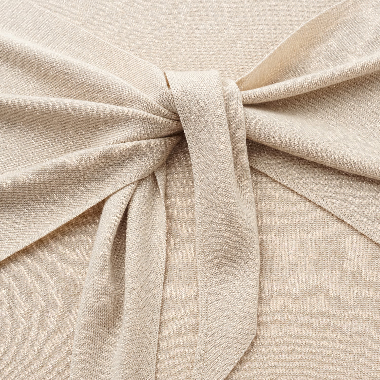 "Summer Diary" 涼感三醋酸喀什米爾針織披肩—Beige