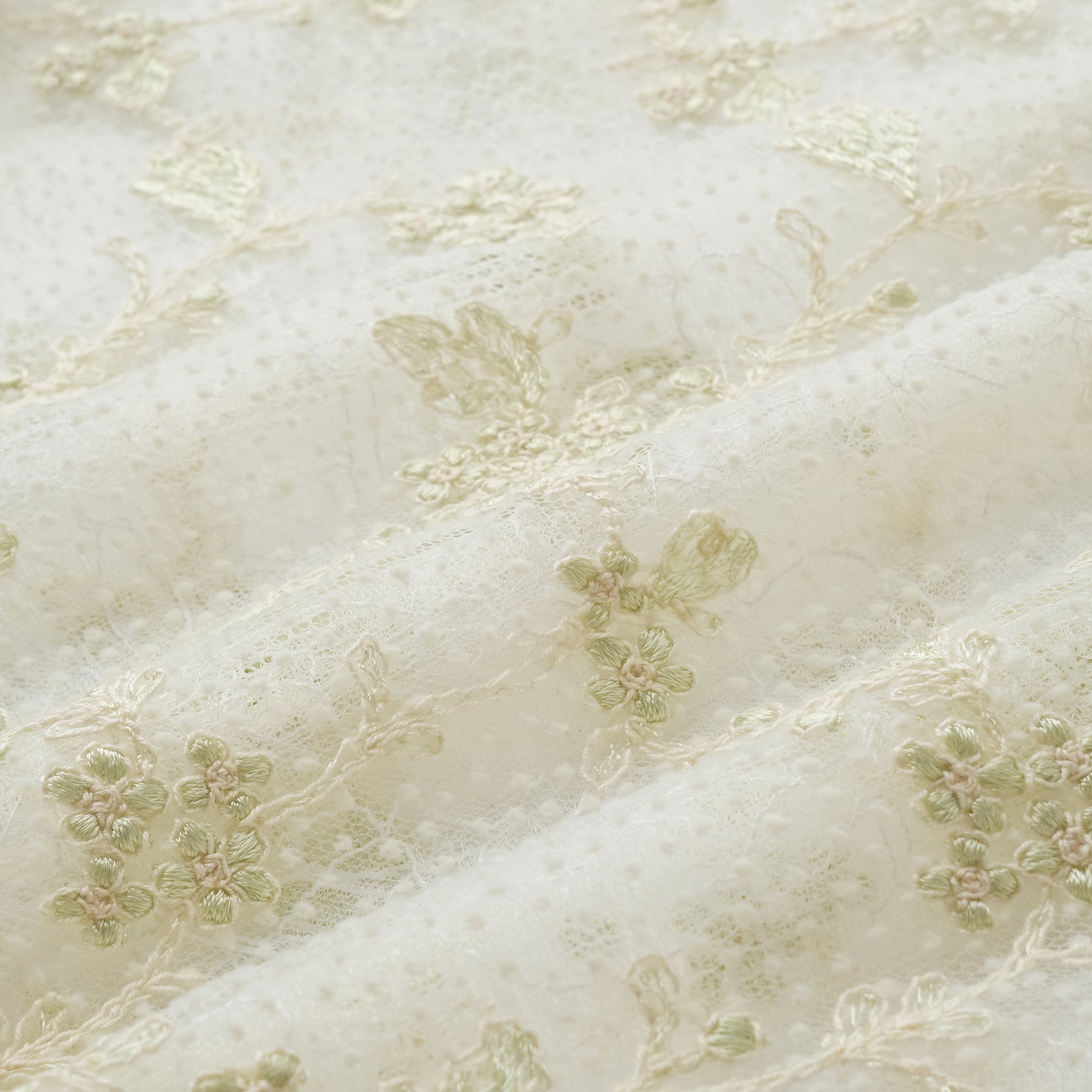 "春裳雅集"法國立體刺繡輕國風蕾絲上衣—Verdant South拾翠江南