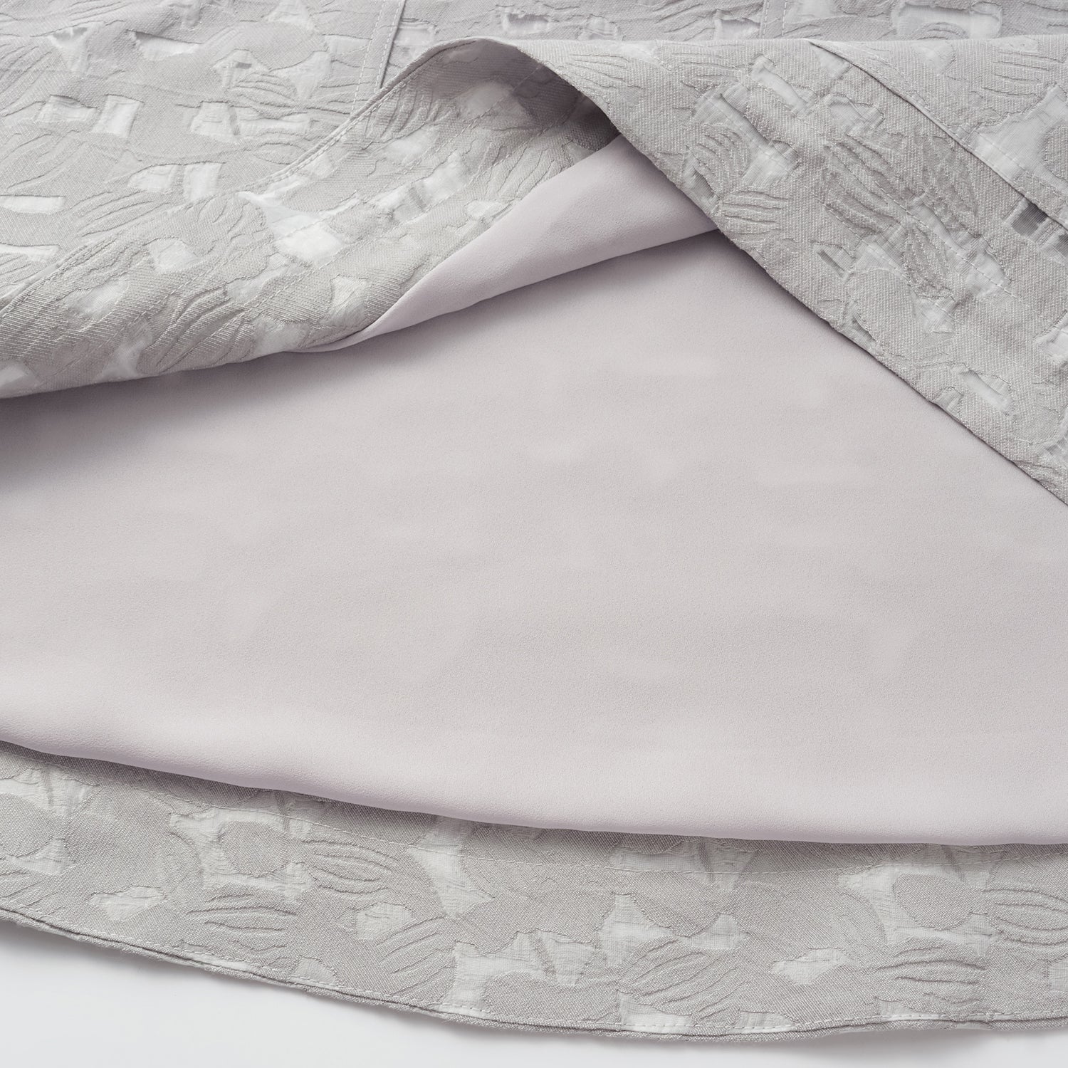 “春遊”提花連帽拉繩上衣—銀湖