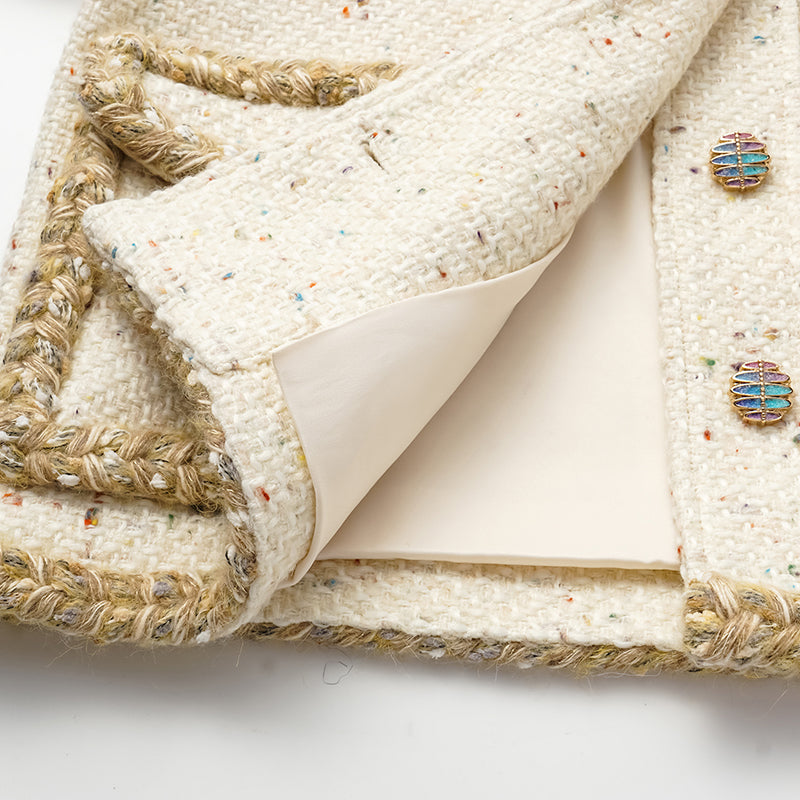 “Tokyo’Hours” Oversized花呢外套—Vanila Milk